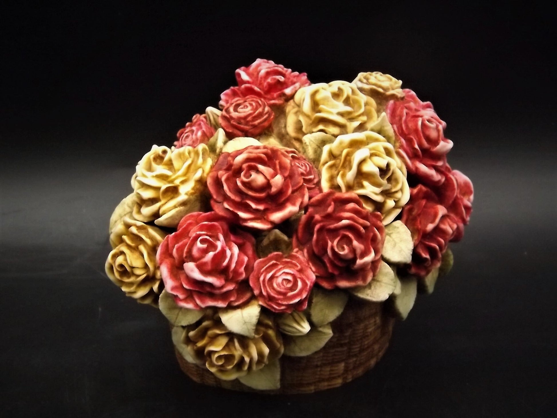 Harmony Kingdom Rose Basket Figurine - Signed Limited Edition