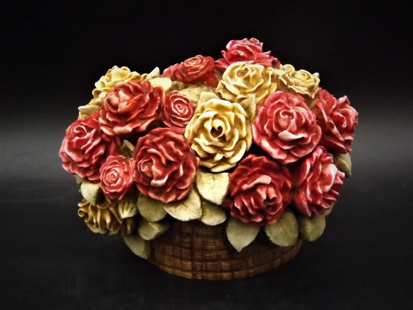 Harmony Kingdom Rose Basket Figurine - Signed Limited Edition