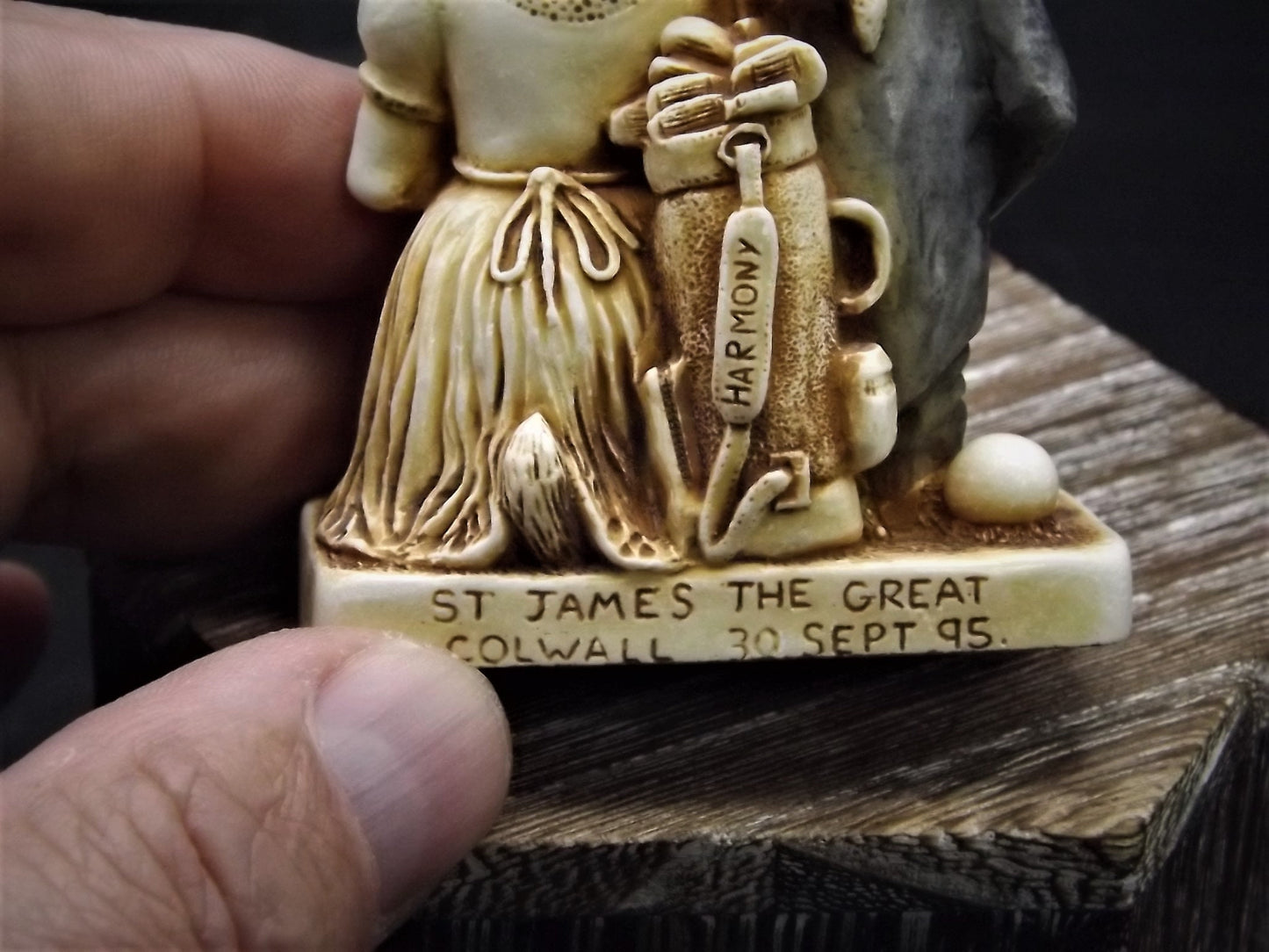 Retired 1996 Harmony Kingdom "The Big Day" wedding piece Excellent condition. No Box.