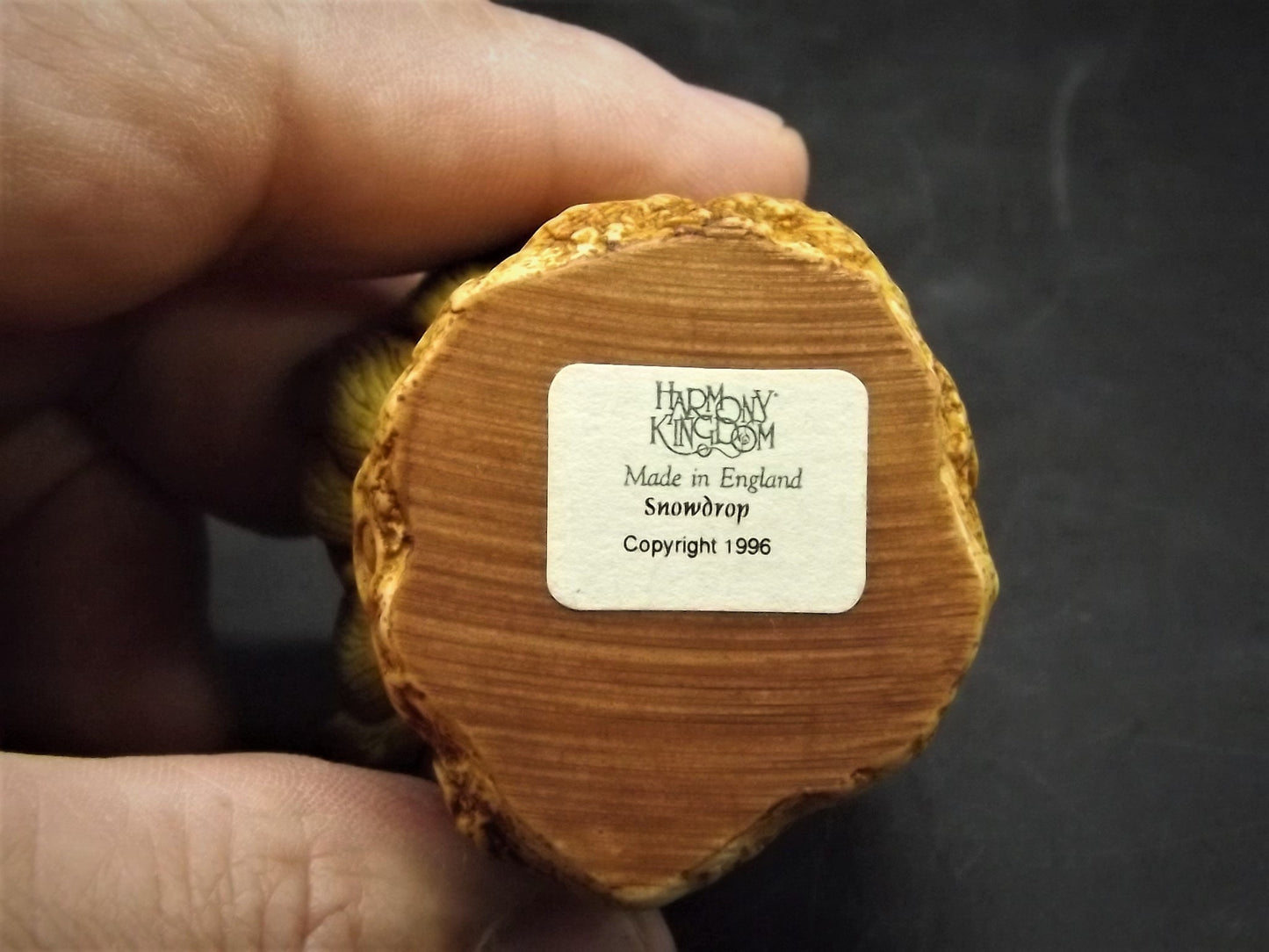 Retired 1997 Harmony Kingdom/Harmony Garden "Snowdrop" piece Excellent condition with original box.