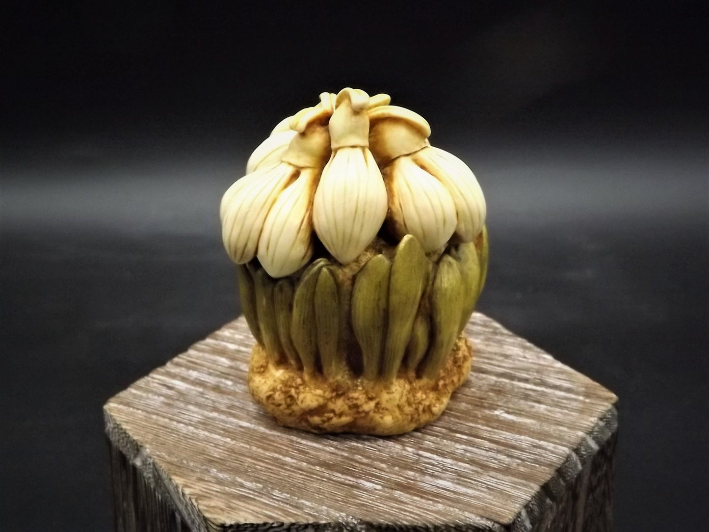 Retired 1997 Harmony Kingdom/Harmony Garden "Snowdrop" piece Excellent condition with original box.