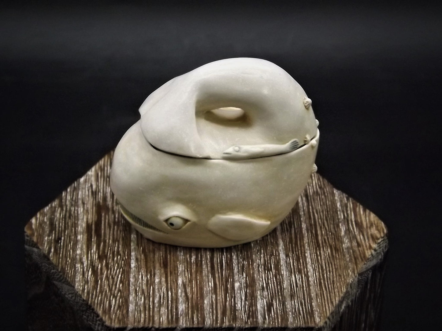 Retired 1993 Harmony Kingdom "Jonah's Hideaway" piece Excellent condition. No Box.