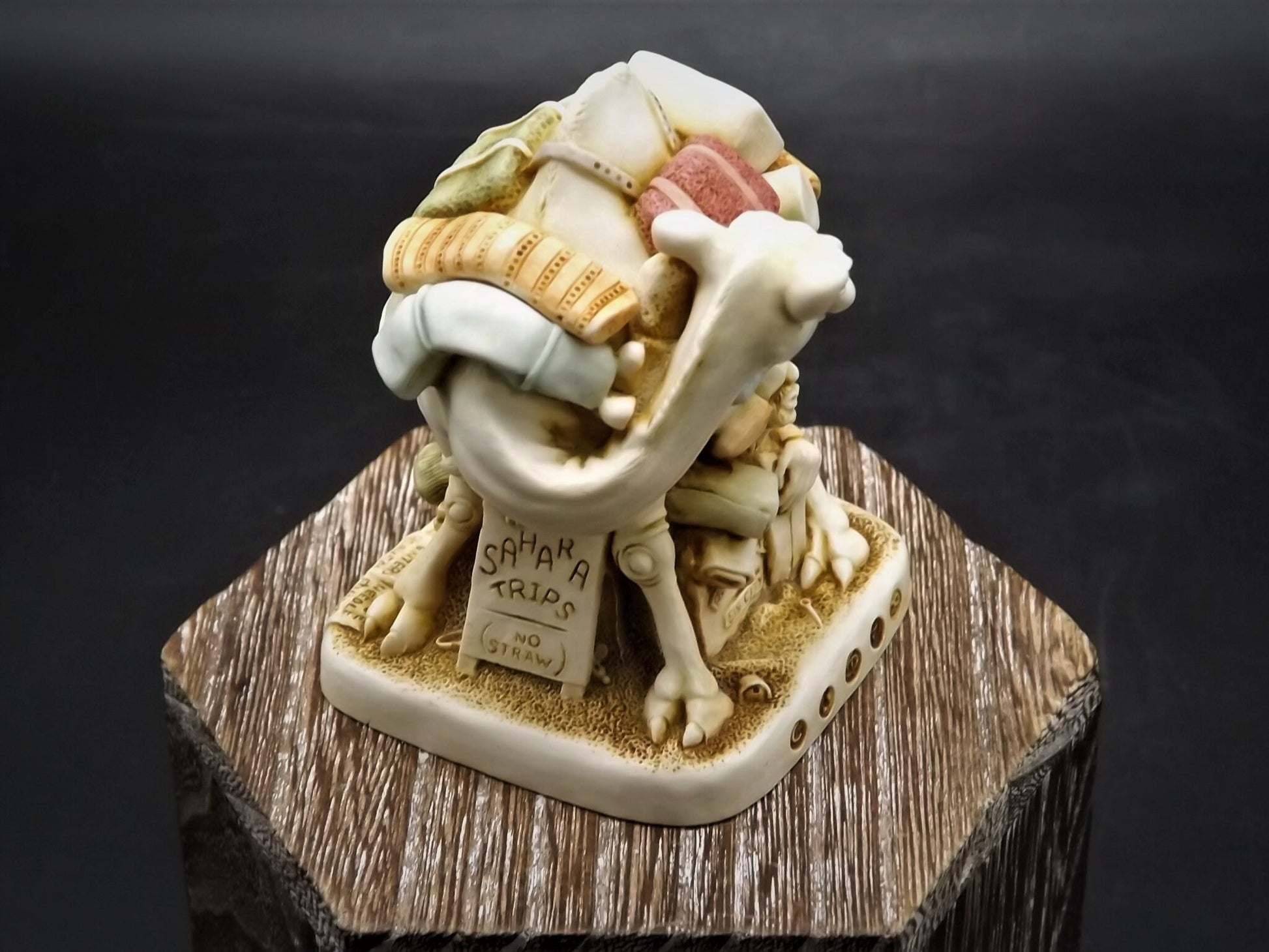 Retired 1998 Harmony Kingdom "Package tour" Infinity version piece Excellent condition with original box and COA.