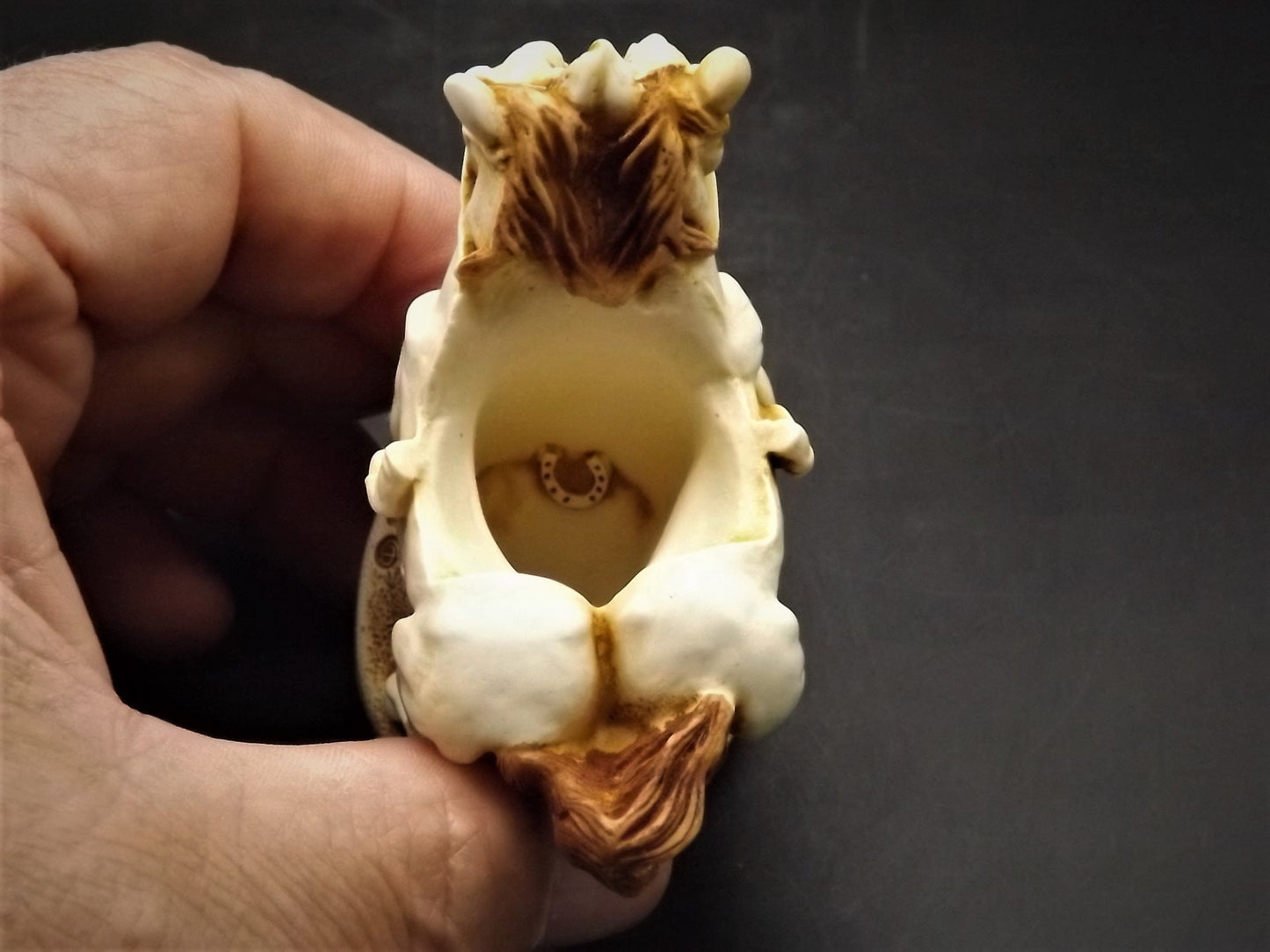 Retired 1996 Harmony Kingdom "Photo Finish" piece Excellent condition with original box.