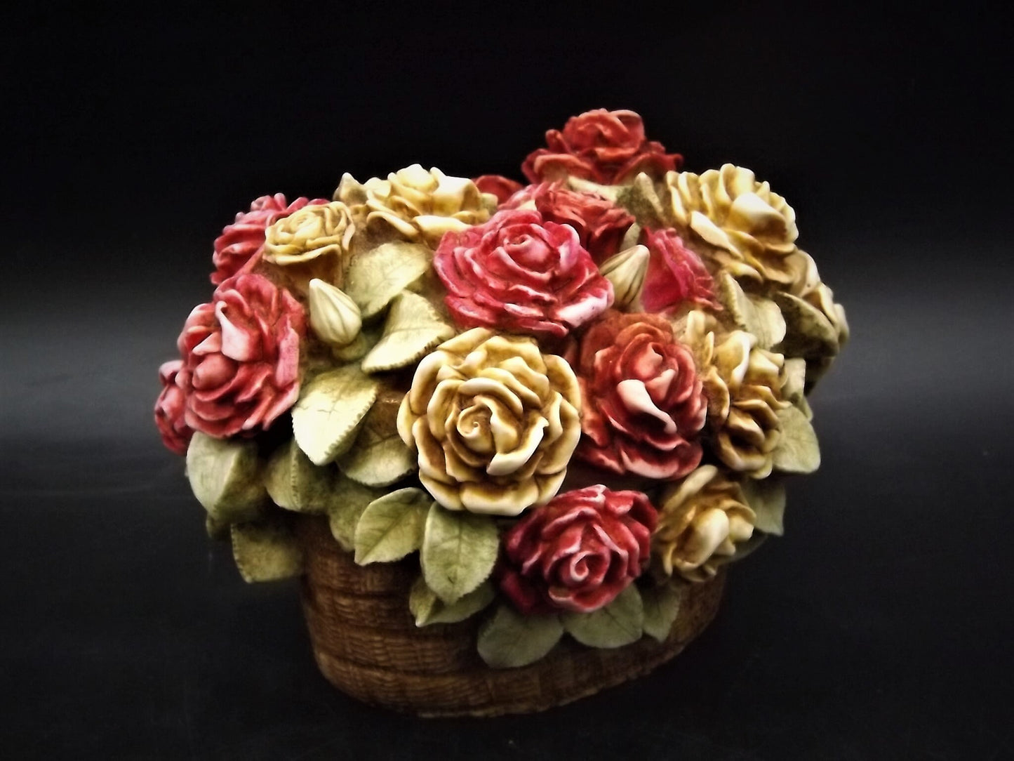 Harmony Kingdom Rose Basket Figurine - Signed Limited Edition
