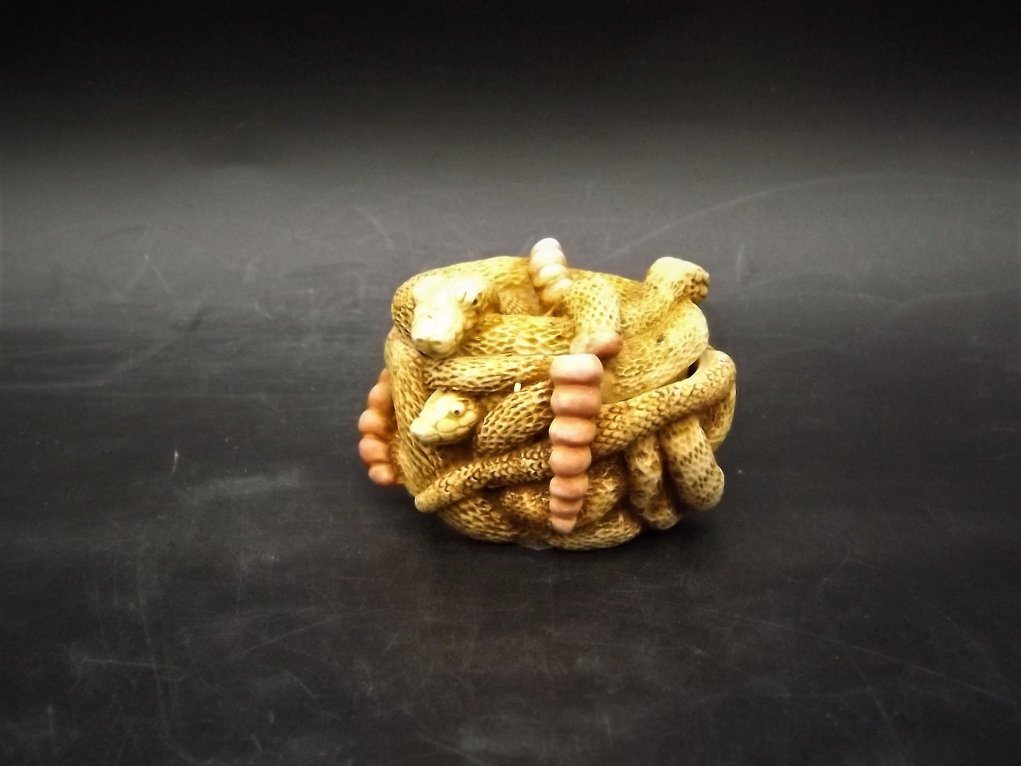Retired 1993 Harmony Kingdom "All Tied Up" snakes piece Excellent condition. No Box.