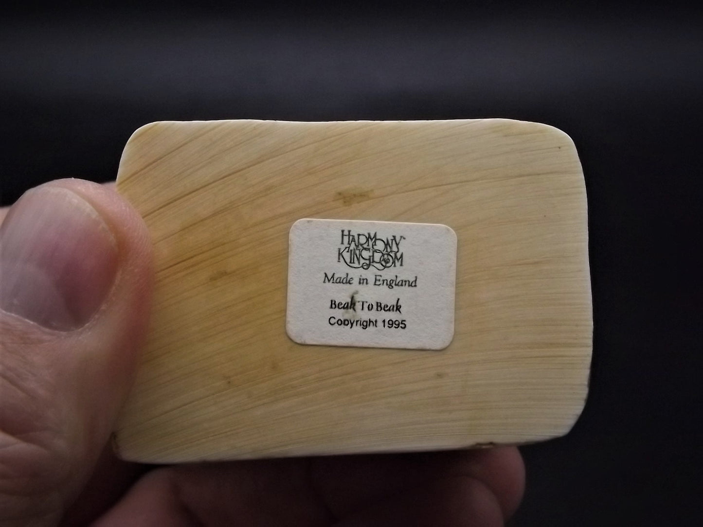 Retired 1995 Harmony Kingdom "Beak to Beak" piece Excellent condition. No Box.