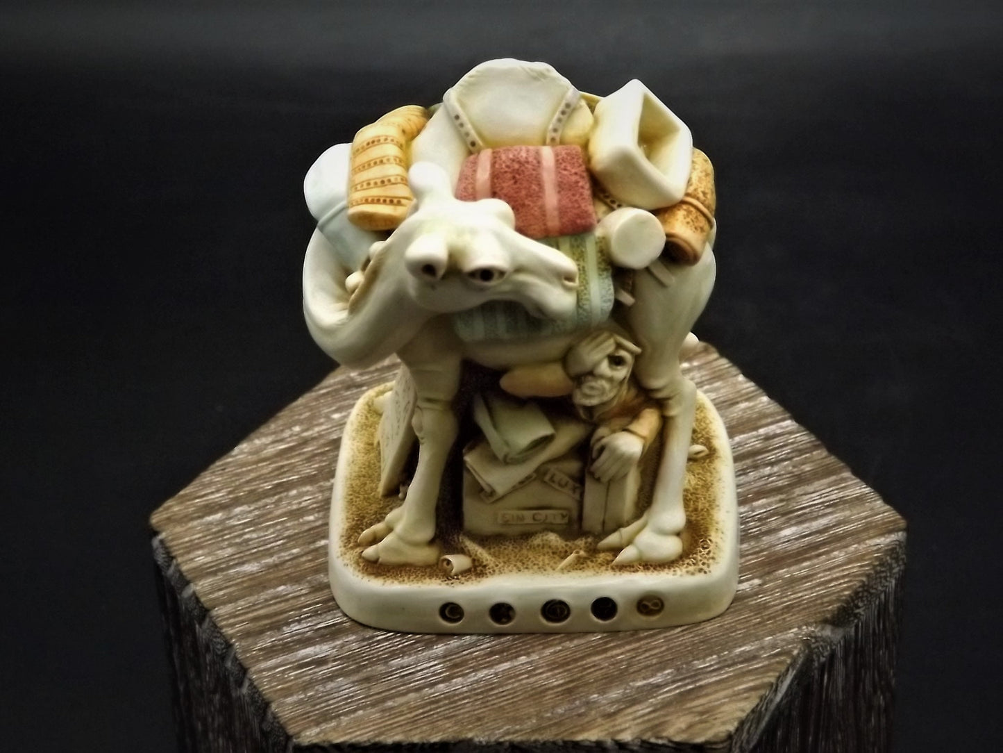 Retired 1998 Harmony Kingdom "Package tour" Infinity version piece Excellent condition with original box and COA.