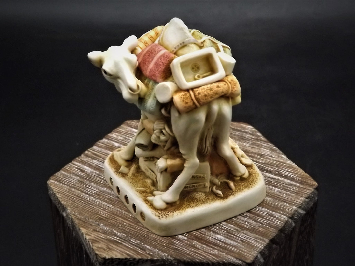 Retired 1998 Harmony Kingdom "Package tour" Infinity version piece Excellent condition with original box and COA.