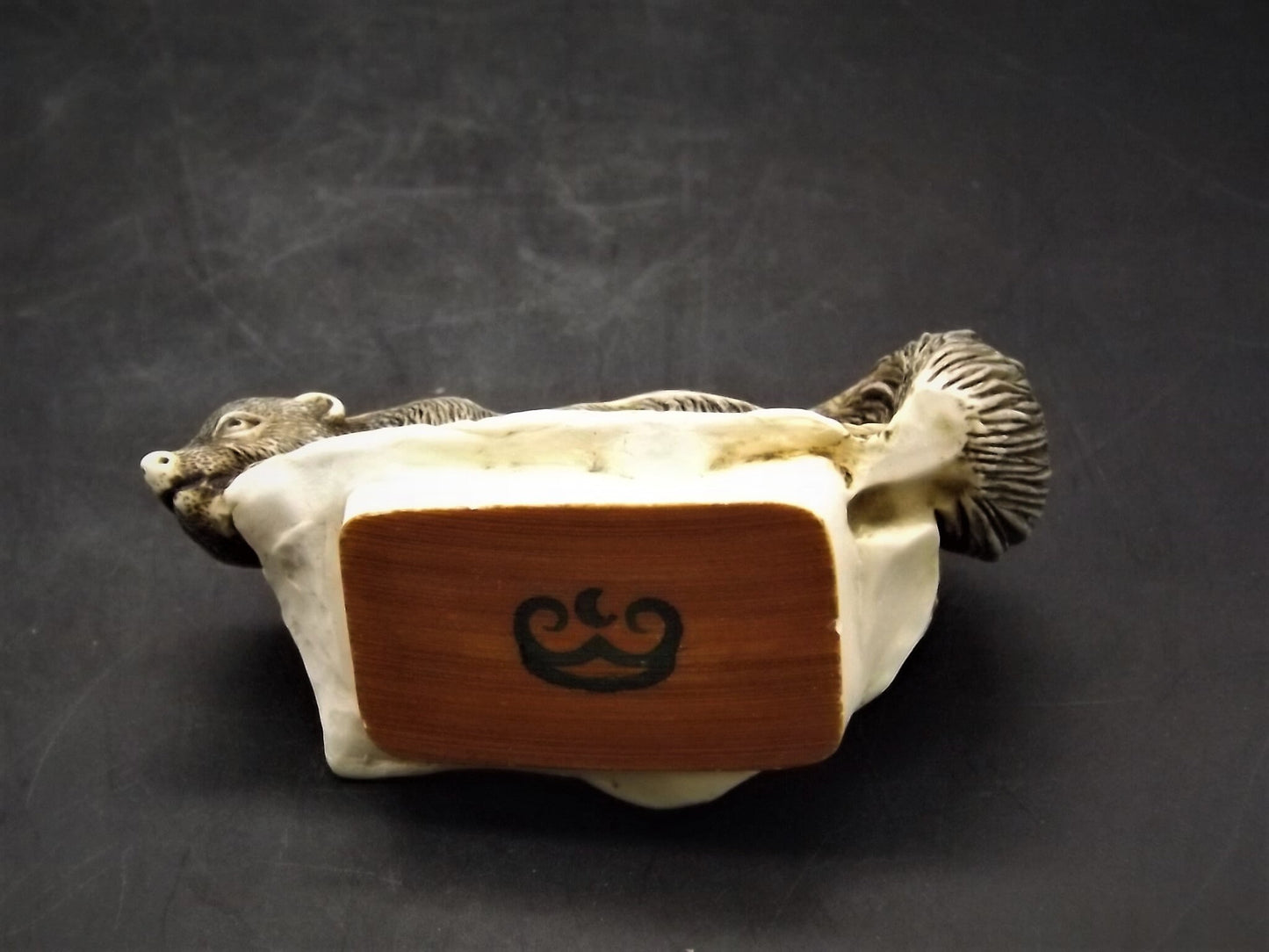 Retired 1998 Harmony Kingdom "Foul Play Infinity" piece Excellent condition with original box and COA.