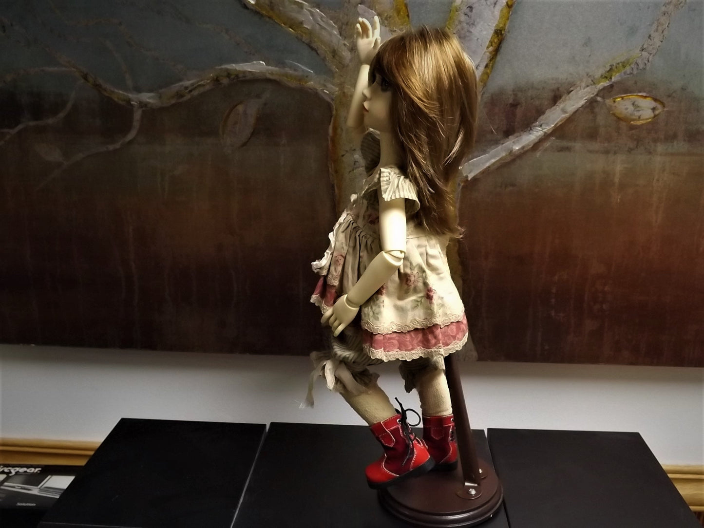 Vintage Berdine Creedy "Country Sweet Suzie" Doll BJD wig of Tibetan Mohair by Michele Hardy and Dressed by Gale Torres Stunningly beautiful