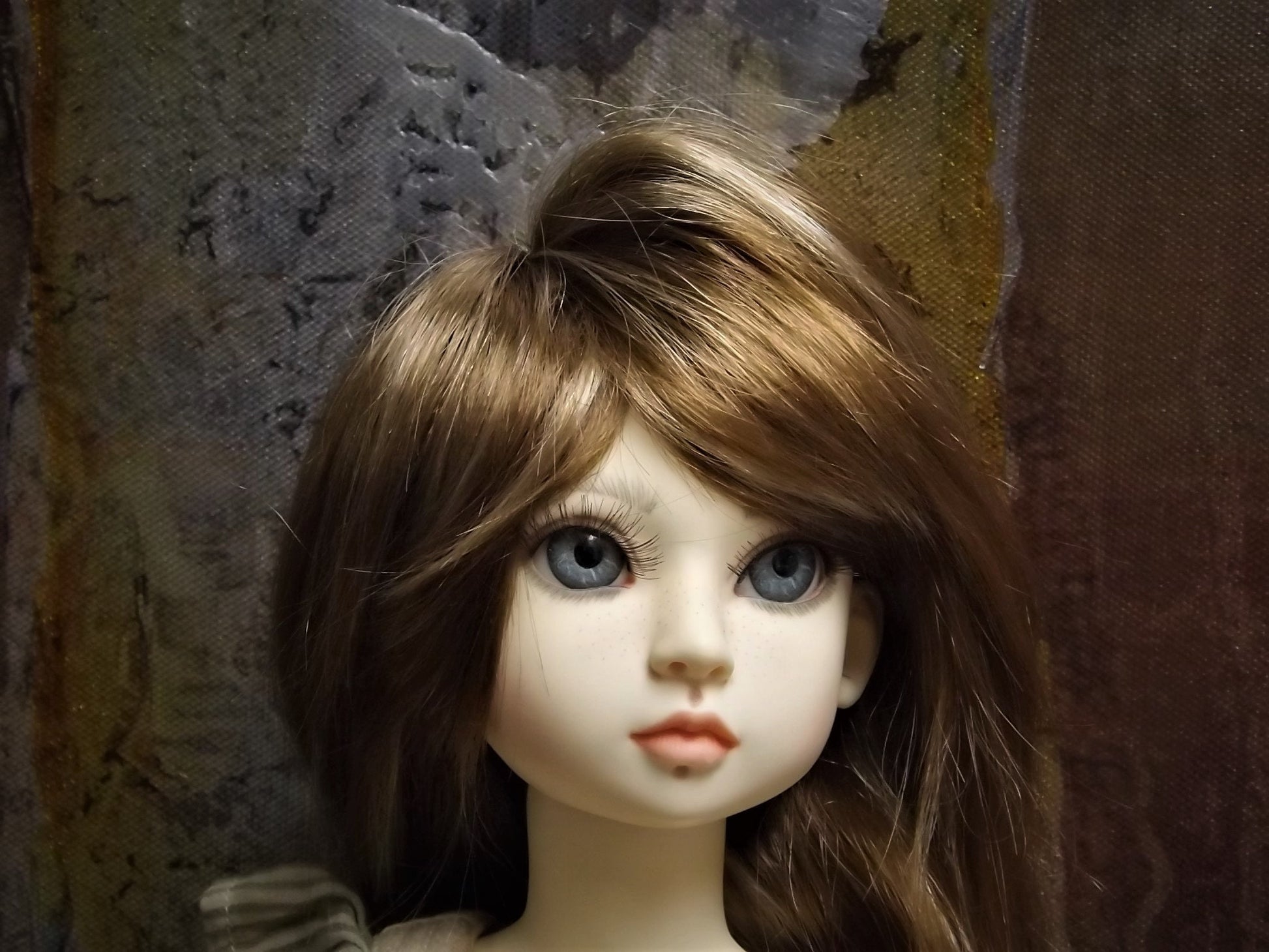 Vintage Berdine Creedy "Country Sweet Suzie" Doll BJD wig of Tibetan Mohair by Michele Hardy and Dressed by Gale Torres Stunningly beautiful