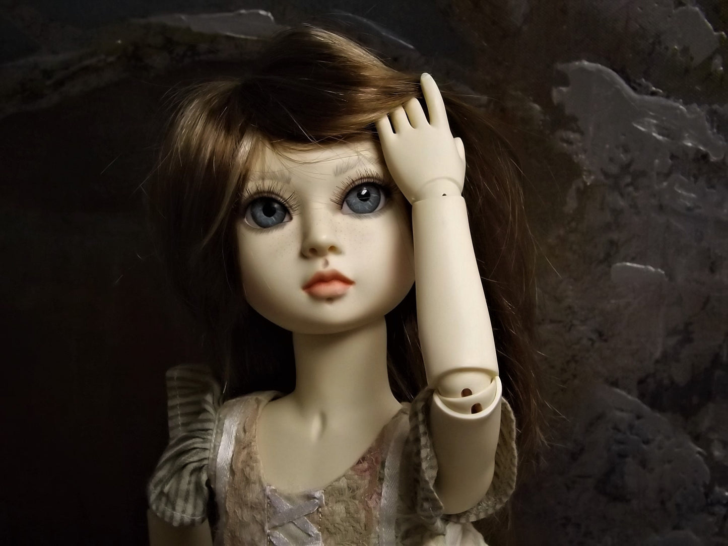 Vintage Berdine Creedy "Country Sweet Suzie" Doll BJD wig of Tibetan Mohair by Michele Hardy and Dressed by Gale Torres Stunningly beautiful