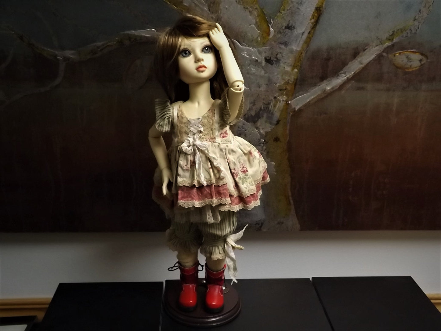 Vintage Berdine Creedy "Country Sweet Suzie" Doll BJD wig of Tibetan Mohair by Michele Hardy and Dressed by Gale Torres Stunningly beautiful