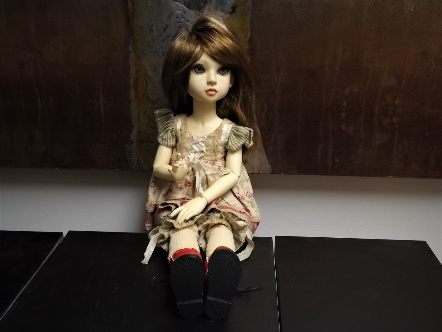 Vintage Berdine Creedy "Country Sweet Suzie" Doll BJD wig of Tibetan Mohair by Michele Hardy and Dressed by Gale Torres Stunningly beautiful