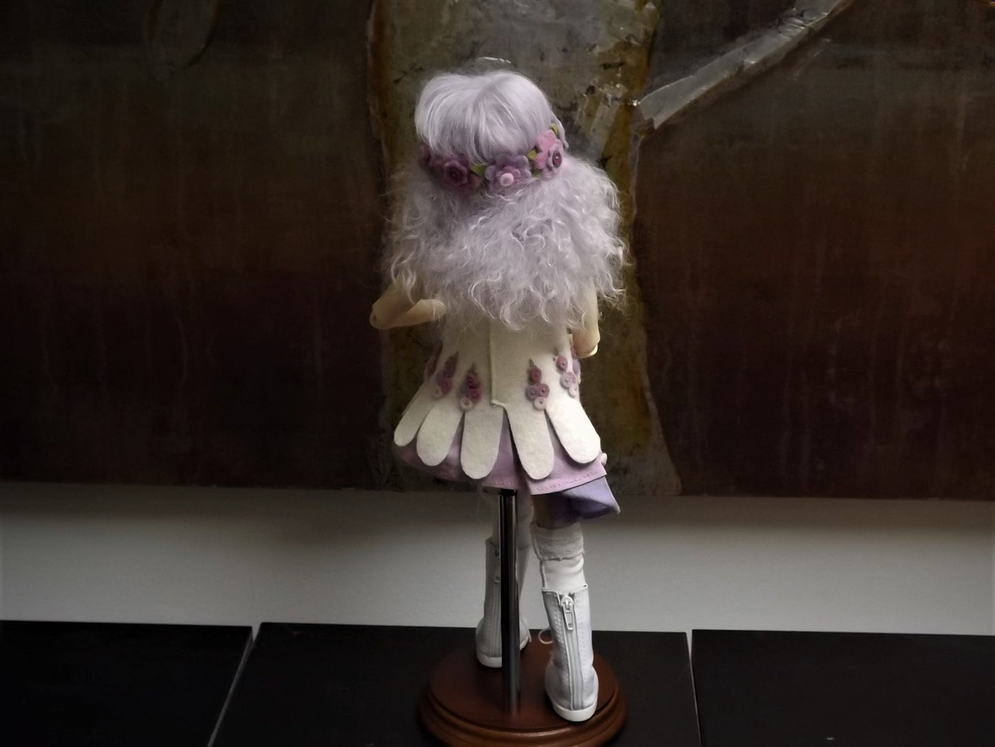 Limited Edition "Lilac" BJD Ball Jointed Doll: Tibetan Mohair Wig, Michele Hardy Design