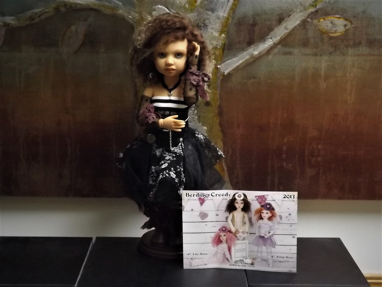 Vintage Berdine Creedy "Venus" Ball Jointed Fairy Doll (BJD) with Tibetan Mohair Wig by Michele Hardy and dressed by Gale Torres. Very Rare!