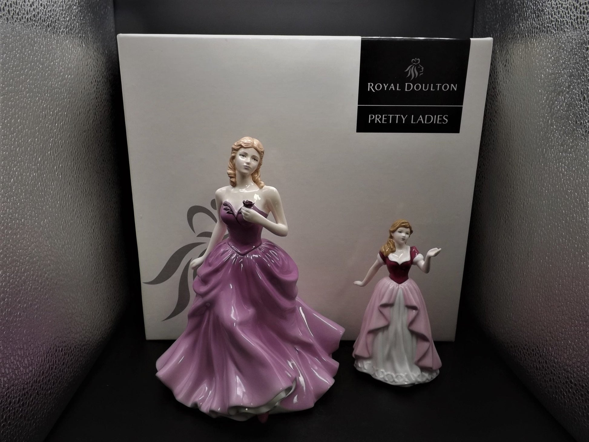Vintage Royal Doulton Figurines: Victoria and Vicki Set, HN 4623/4774 (Original Box & COA)