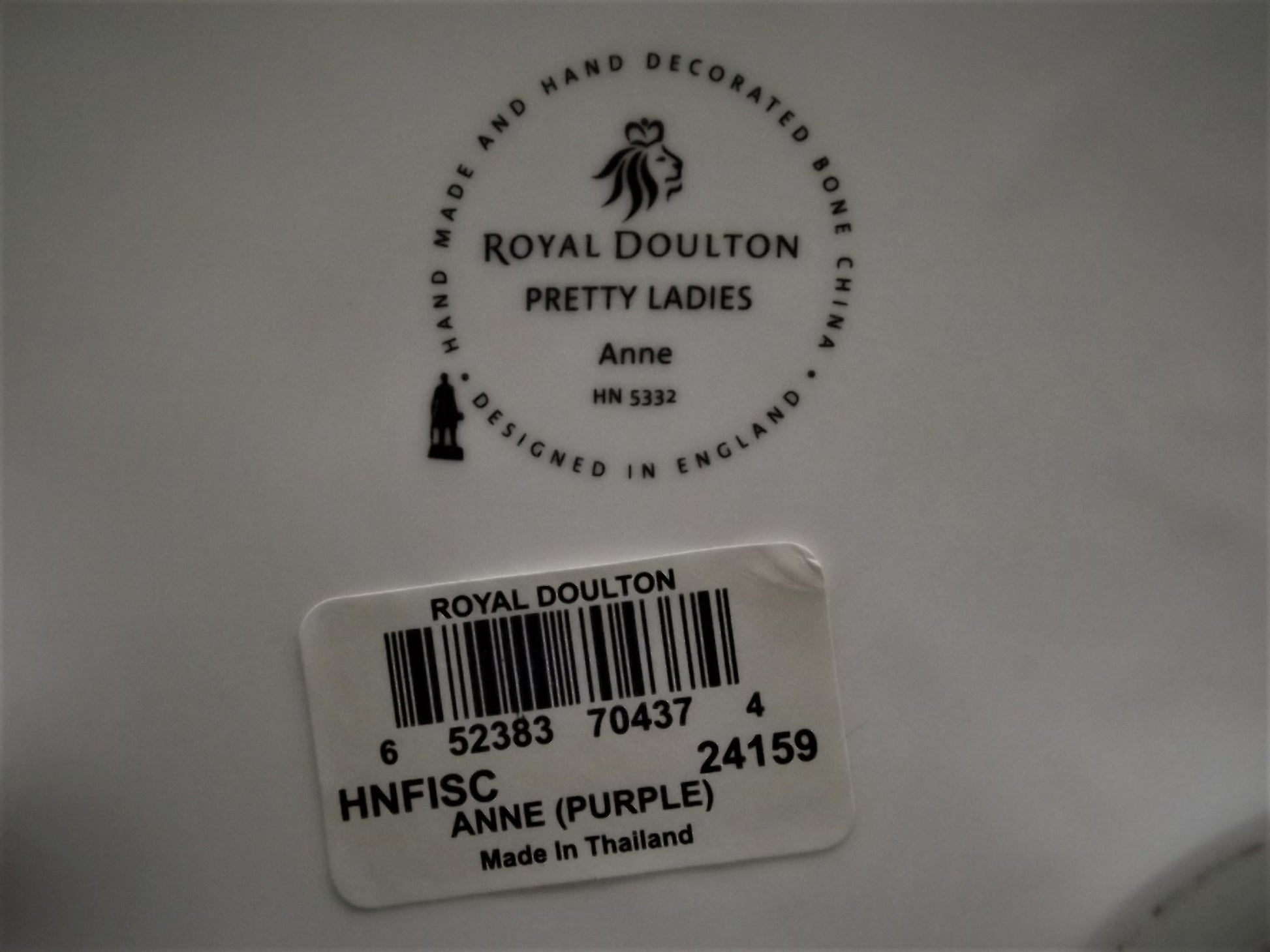 Vintage Royal Doulton Figurine: Pretty Ladies "Anne" HN 5332 (Original Box & COA)