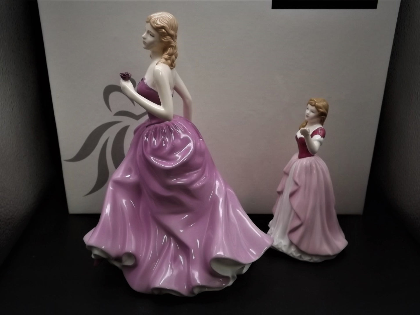 Vintage Royal Doulton Figurines: Victoria and Vicki Set, HN 4623/4774 (Original Box & COA)