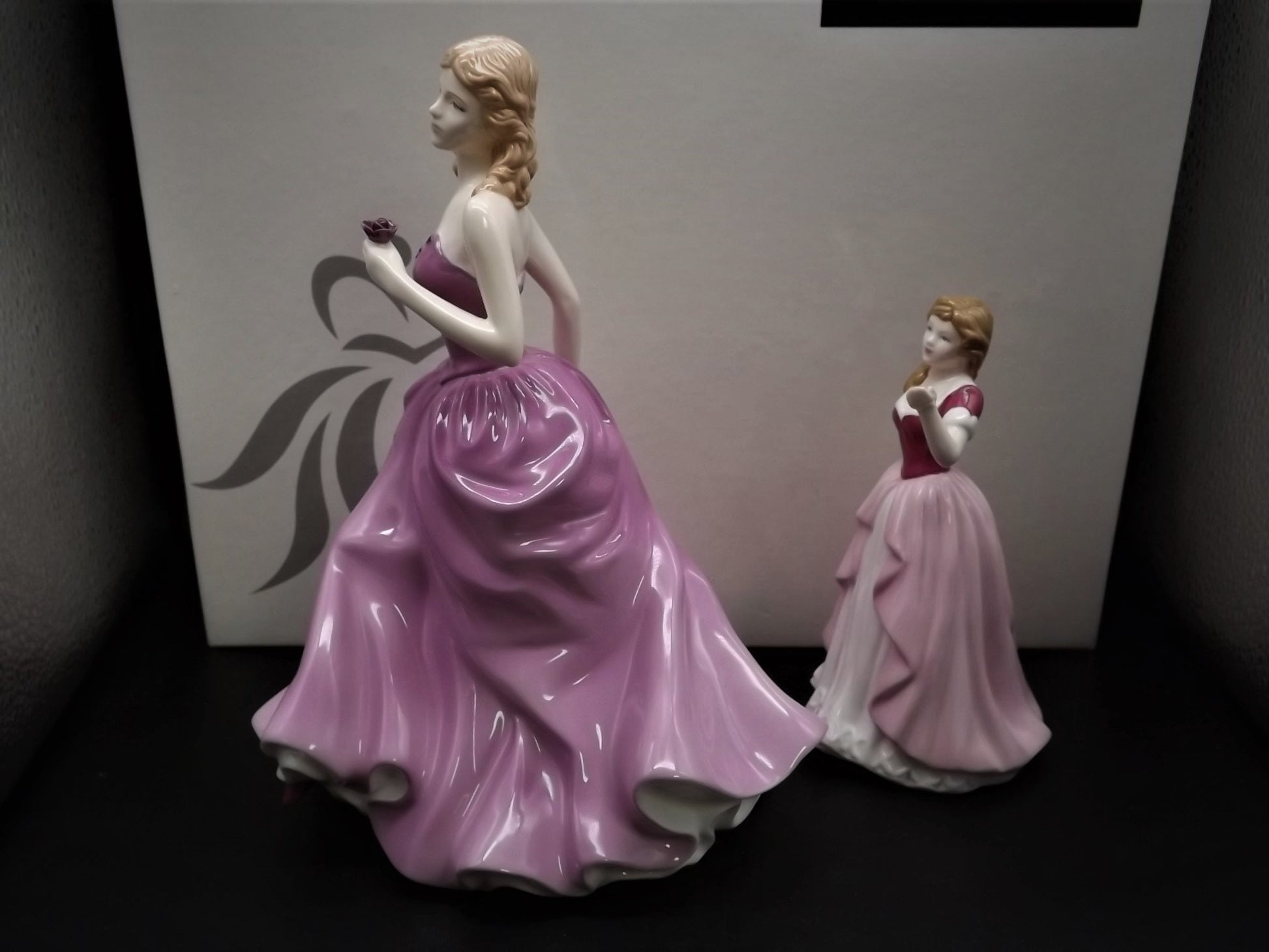 Vintage Royal Doulton Figurines: Victoria and Vicki Set, HN 4623/4774 (Original Box & COA)