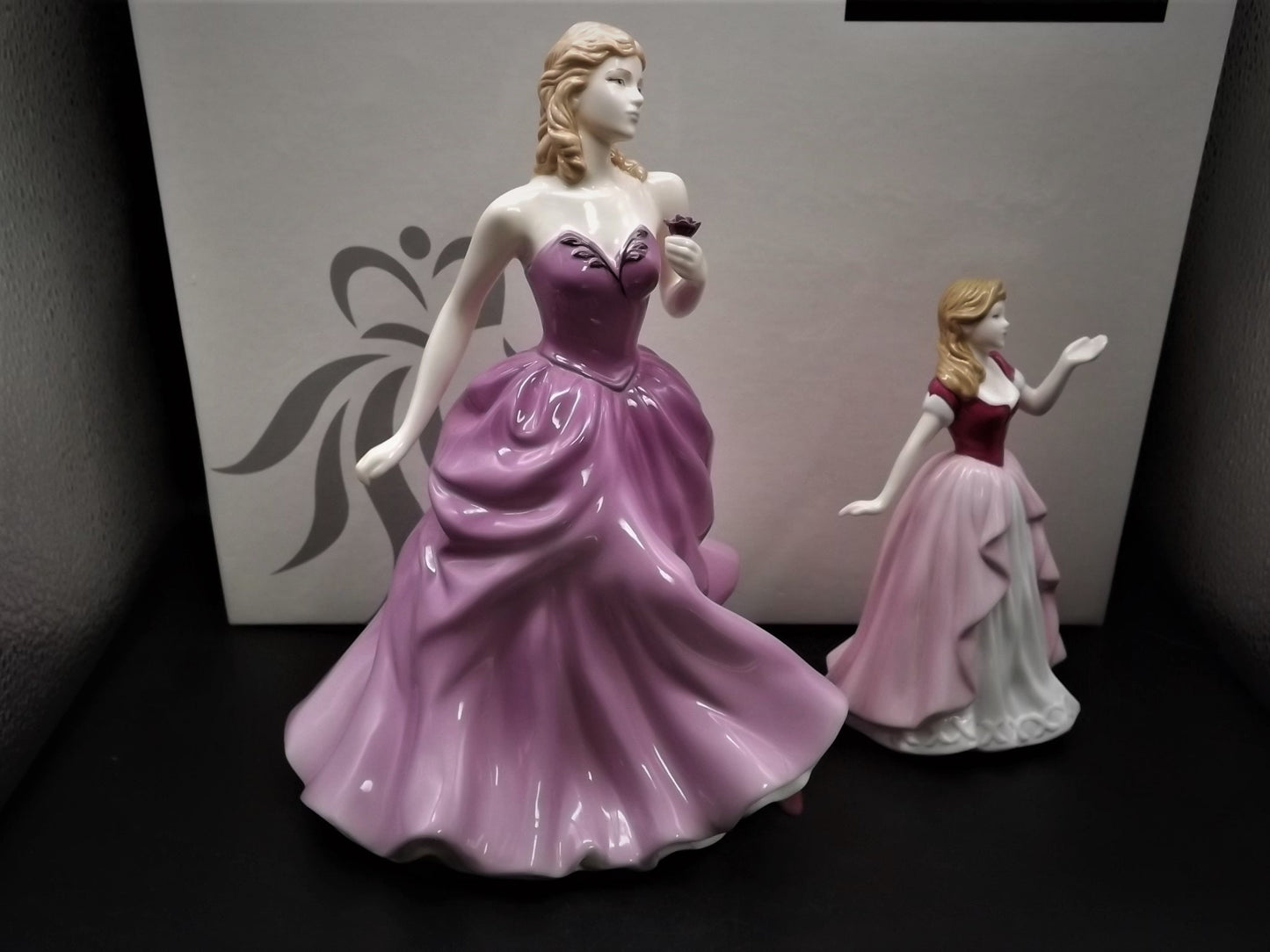 Vintage Royal Doulton Figurines: Victoria and Vicki Set, HN 4623/4774 (Original Box & COA)