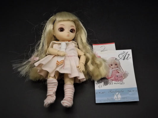 Vintage AI "Sanibatalia 2" Ball Jointed Doll with COA. Missing Teddy and Shoes.