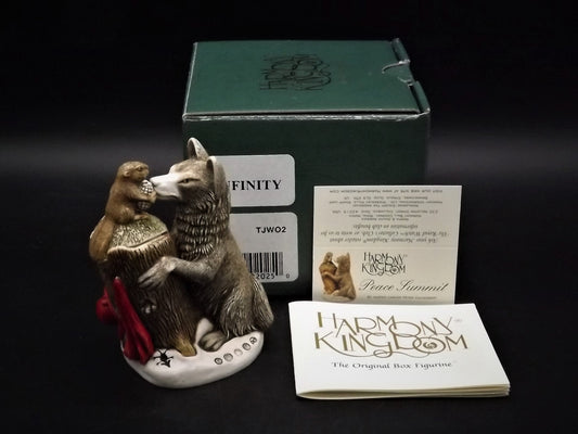 Retired 1998 Harmony Kingdom "Peace Summit" Jest Figurine TJWO2 with original box and COA. Excellent condition.