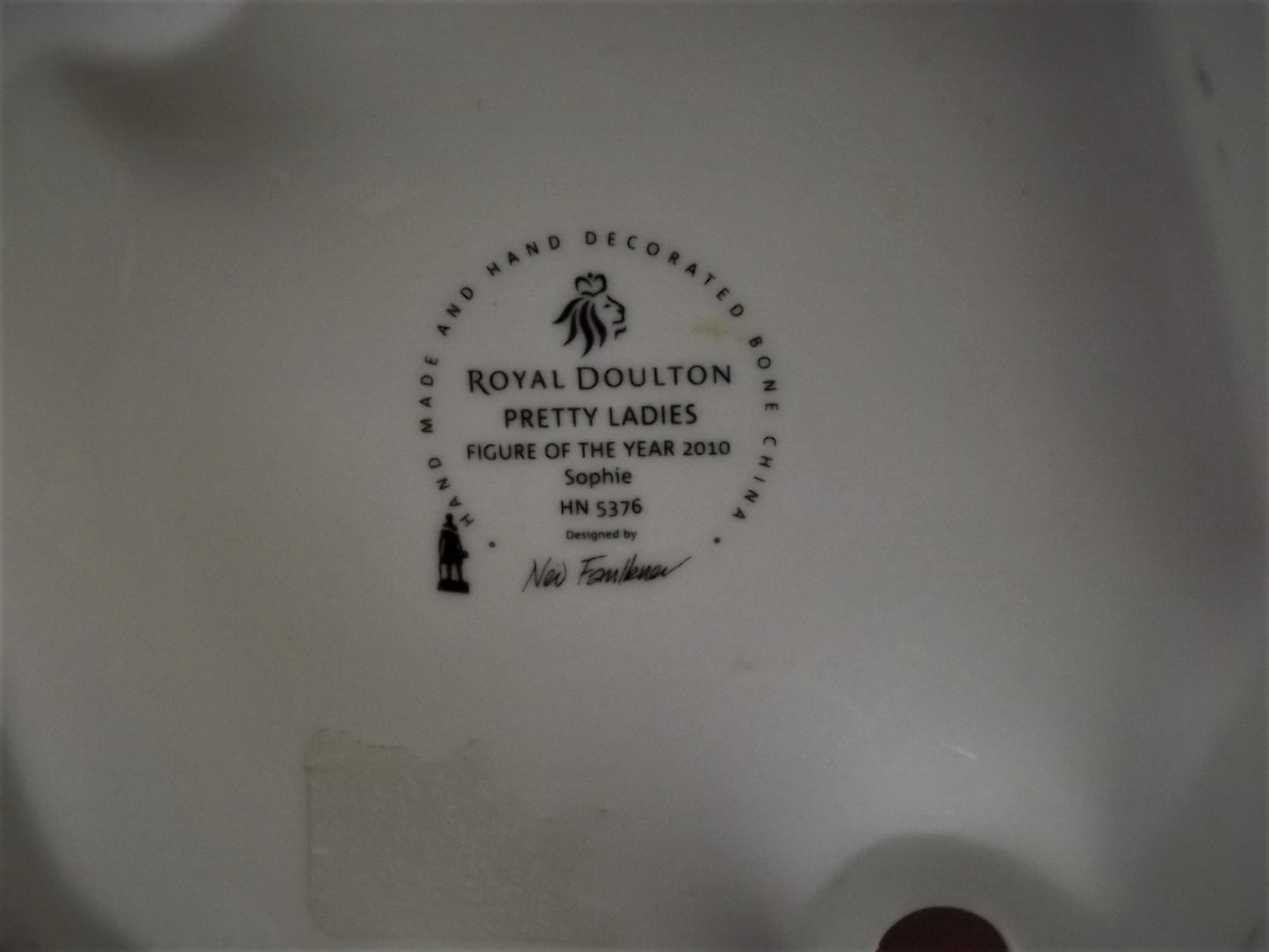 Vintage 1995 Royal Doulton "Sophie" Figurine of the year 2010 figurine HN 5376 . Excellent condition! Original box & COA.