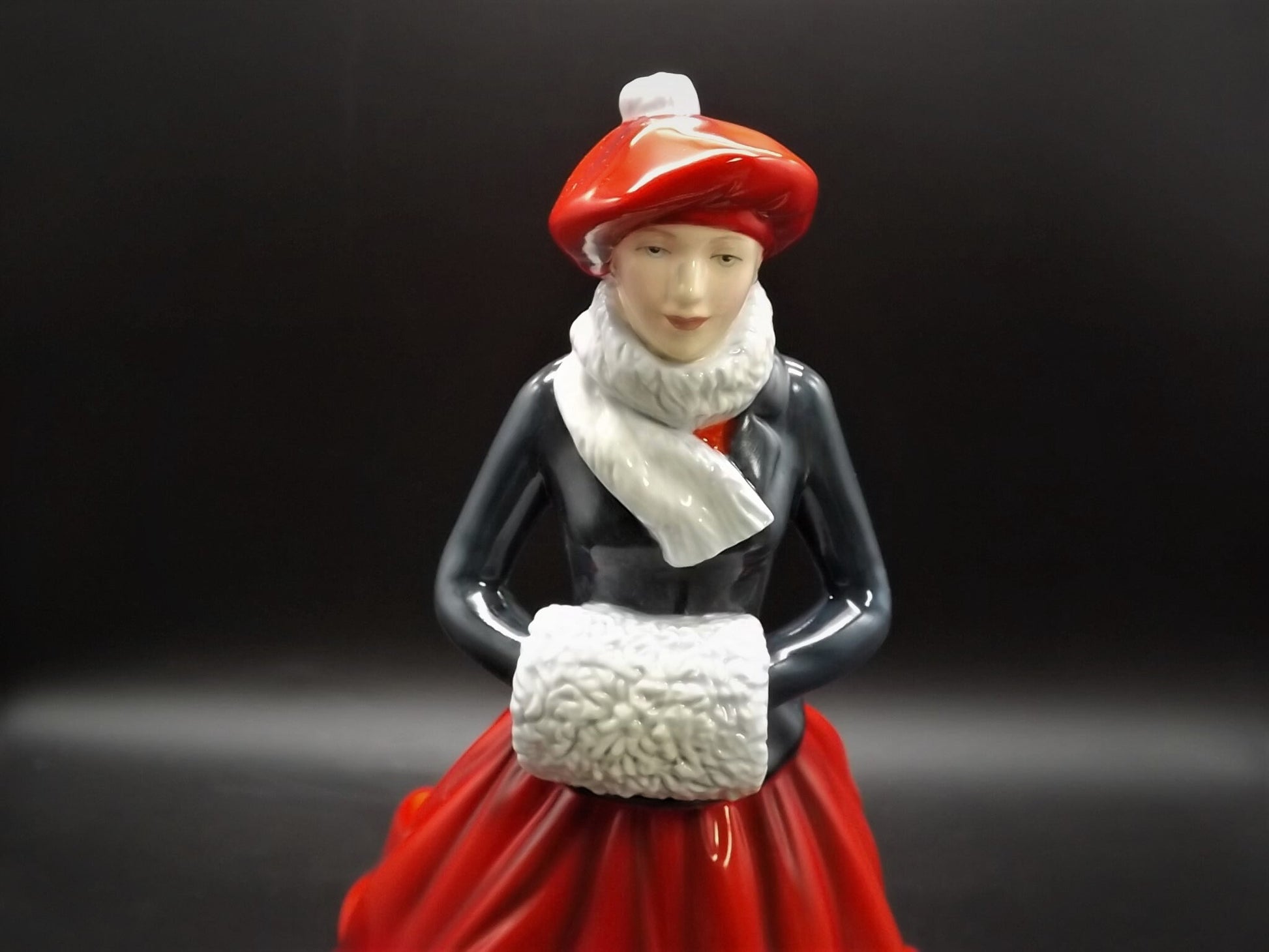 Vintage Royal Doulton Figurine: Christmas Day "Festive Skating" HN 5674