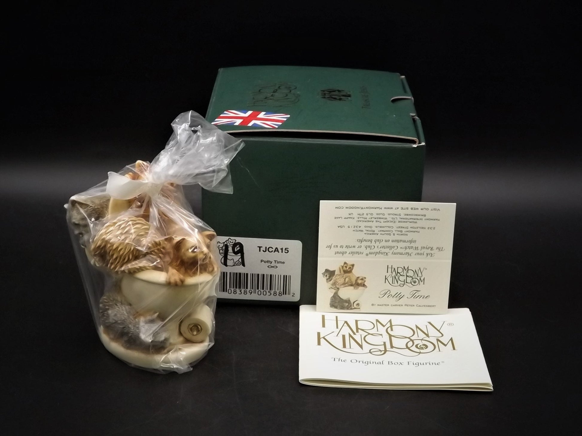 Vintage 2001 Harmony Kingdom "Potty Time Infinity" Jest Figurine TJCA15 with original box and COA. Never unwrapped excellent condition.