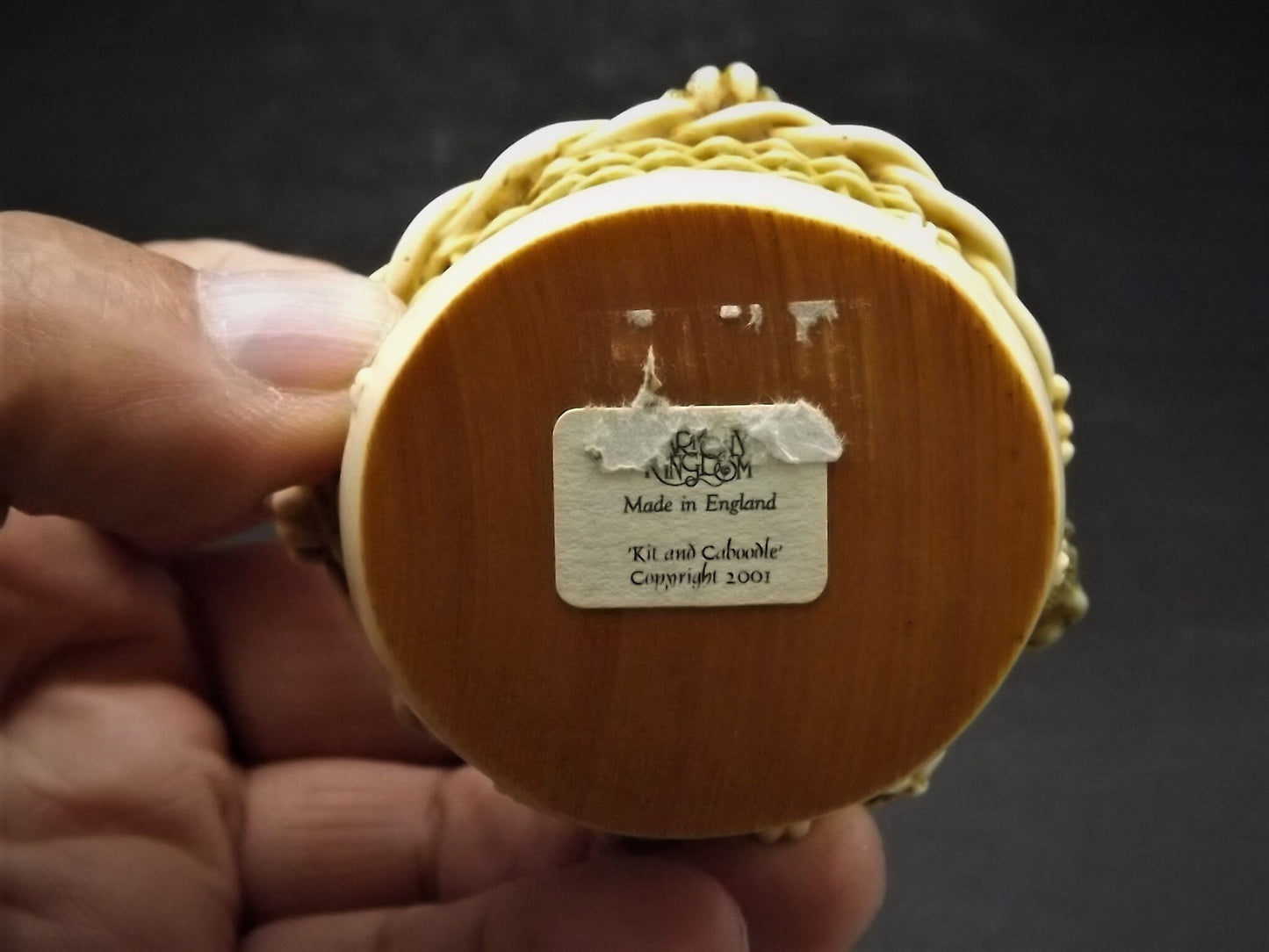 Vintage 2001 Harmony Kingdom "Kit and Caboodle" Jest Figurine TJCA14 with original box and COA. Excellent condition.