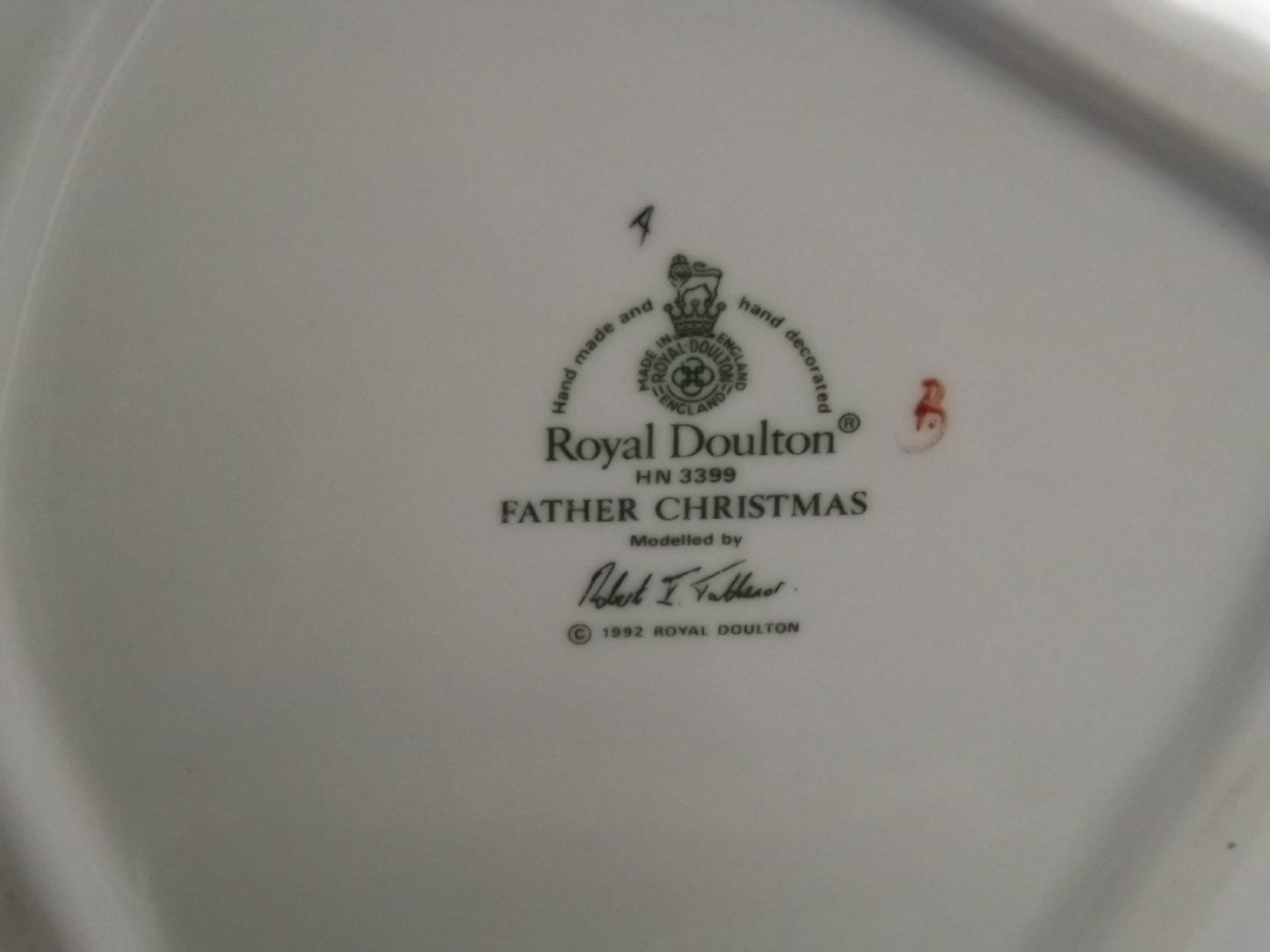 Vintage Royal Doulton Father Christmas Figurine, HN 3399, 1992