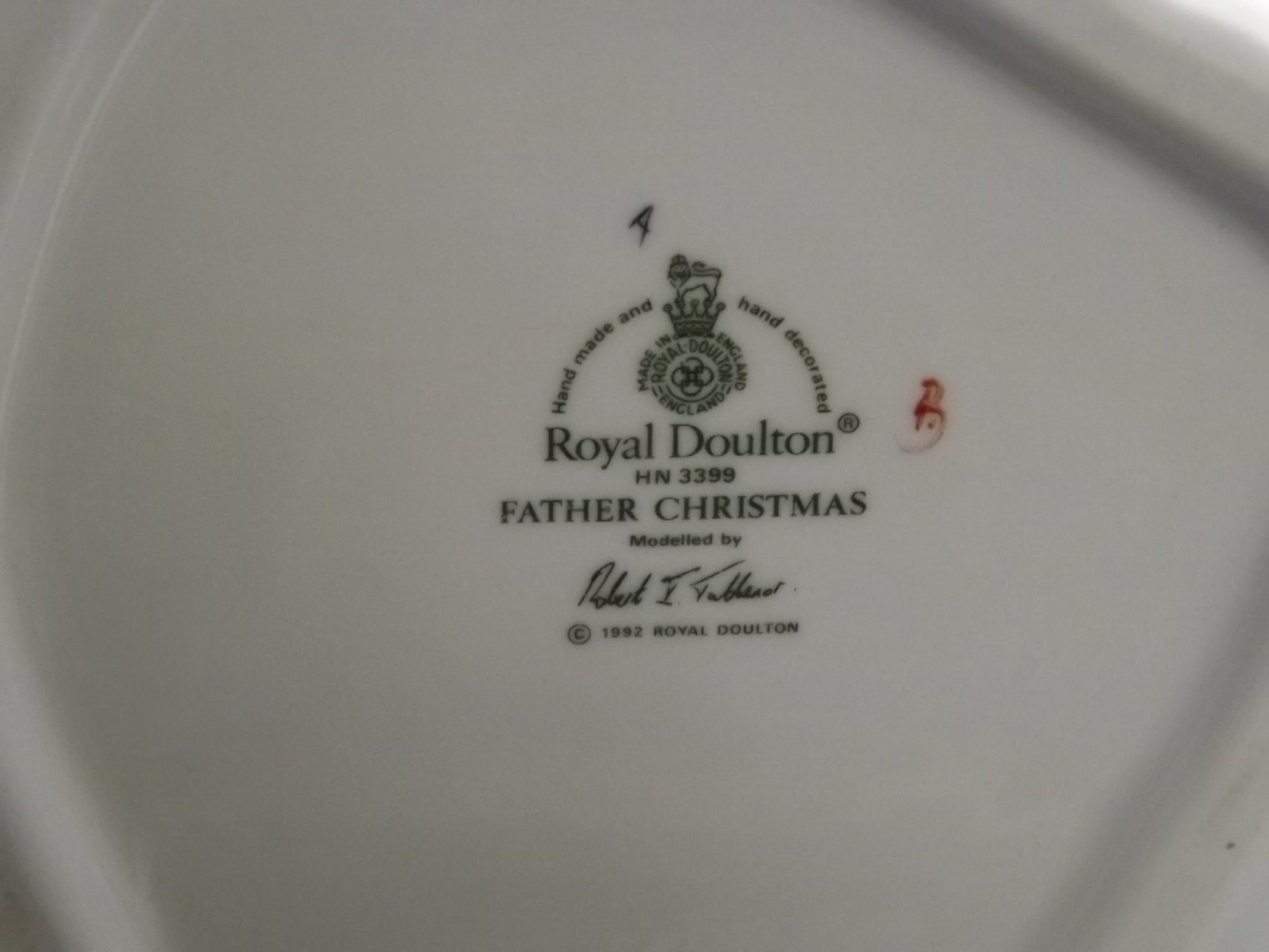 Vintage Royal Doulton Father Christmas Figurine, HN 3399, 1992