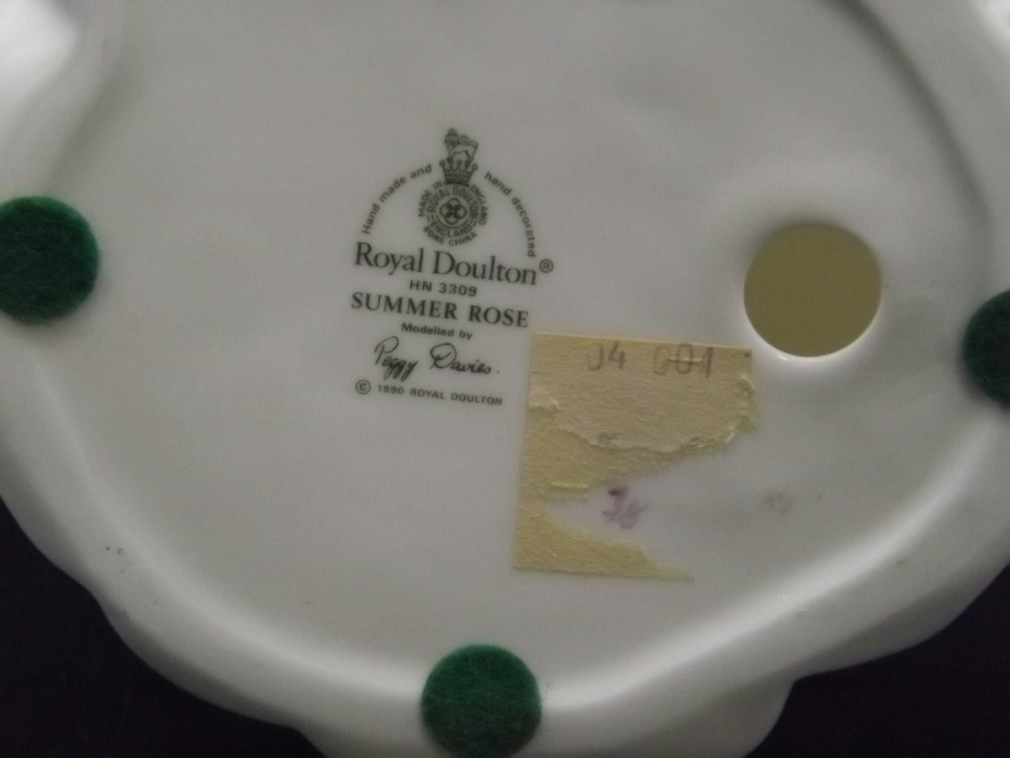 Vintage 1990 Royal Doulton "Summer Rose" figurine HN 3309. Excellent condition! No box.