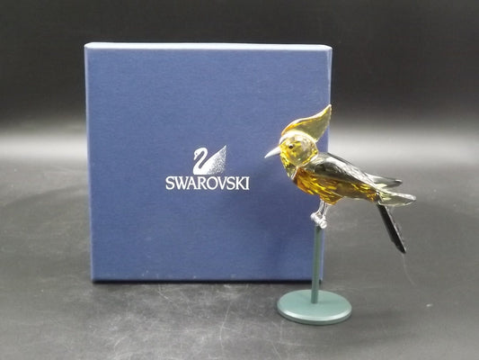 Vintage Swarovski Crystal Paradise Bird Collection Topaz "Bonriki". Excellent Condition with original box.