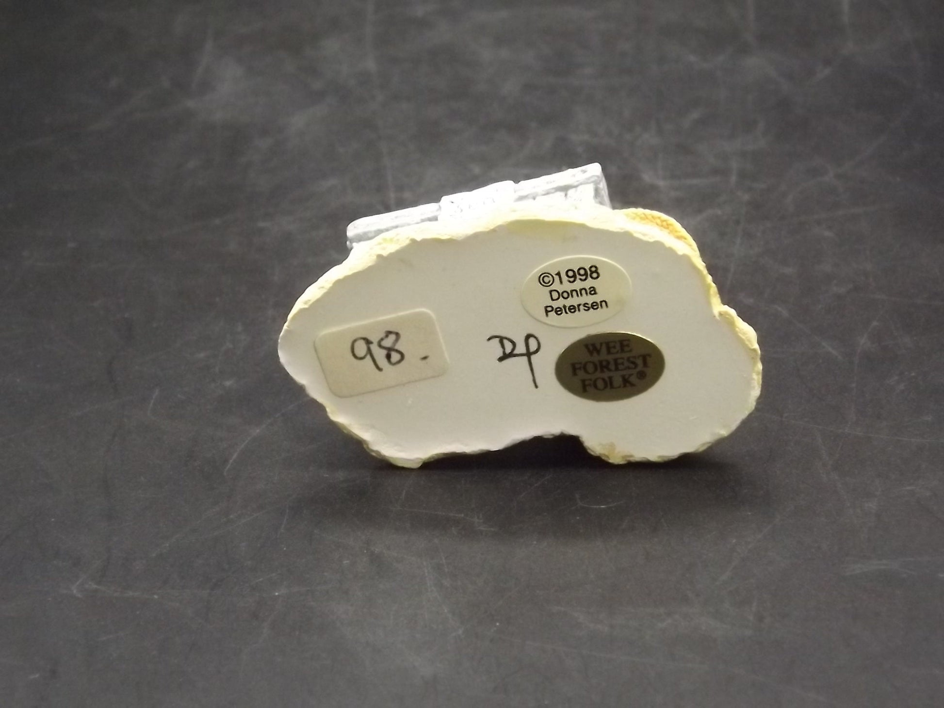 Vintage Wee Forest Folk "Shelley" Mouse Figurine: Orange Swimsuit, Seashells (With Box)