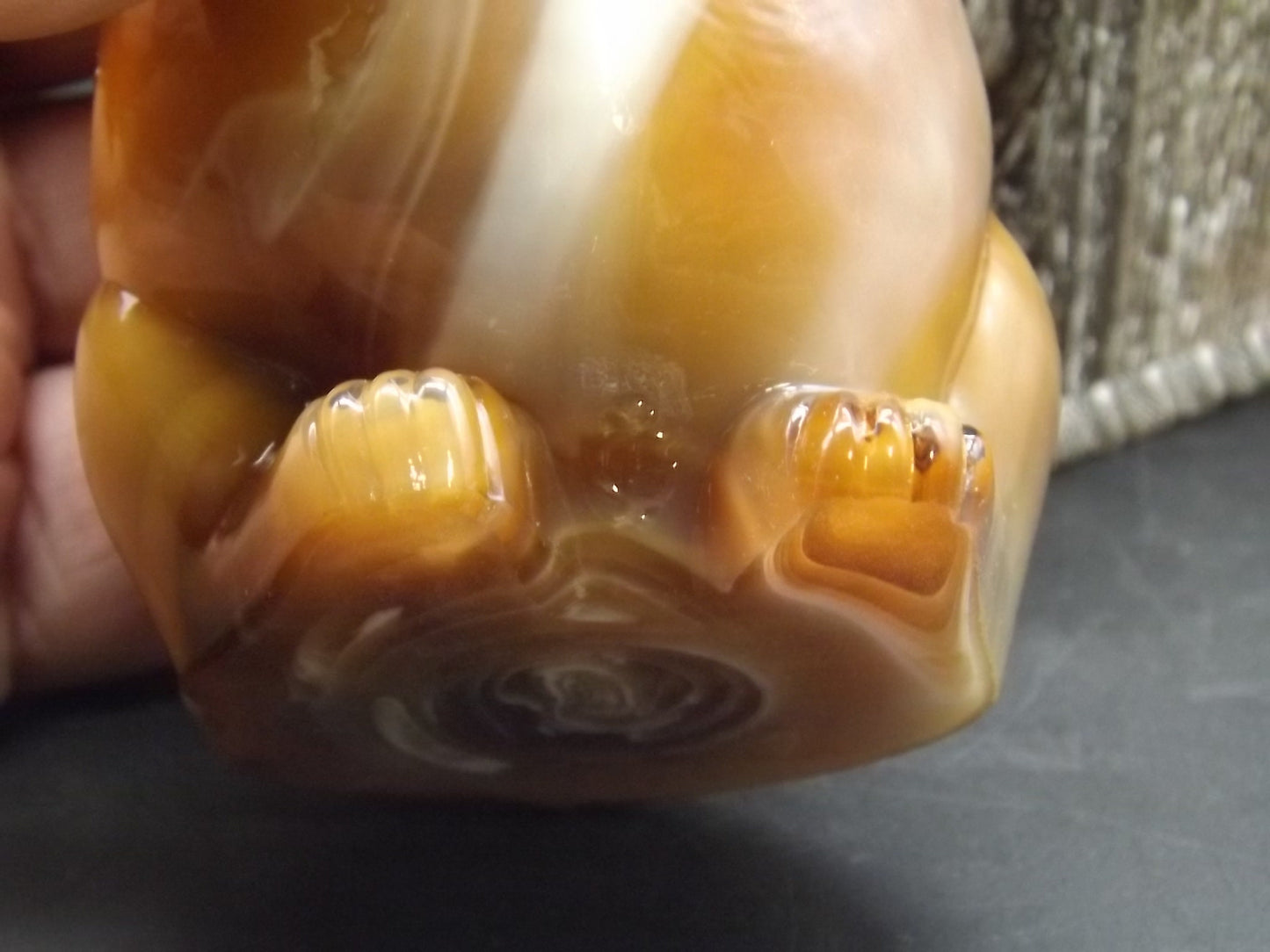 Vintage Imperial Glass Caramel Slag Beaver Figurine