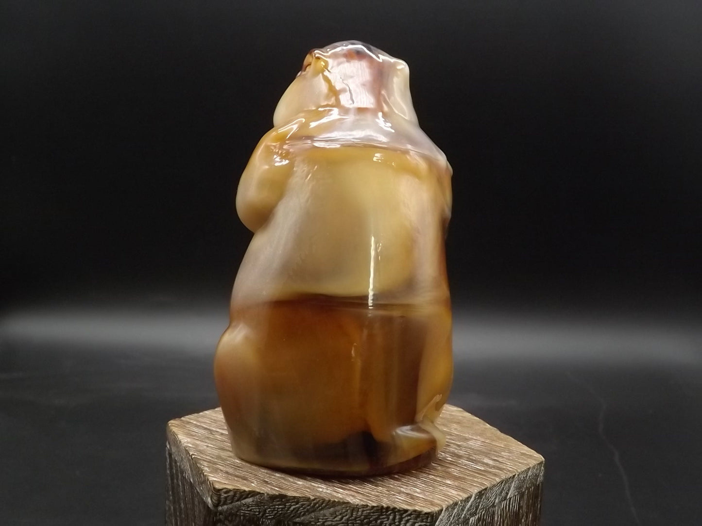 Vintage Imperial Glass Caramel Slag Beaver Figurine