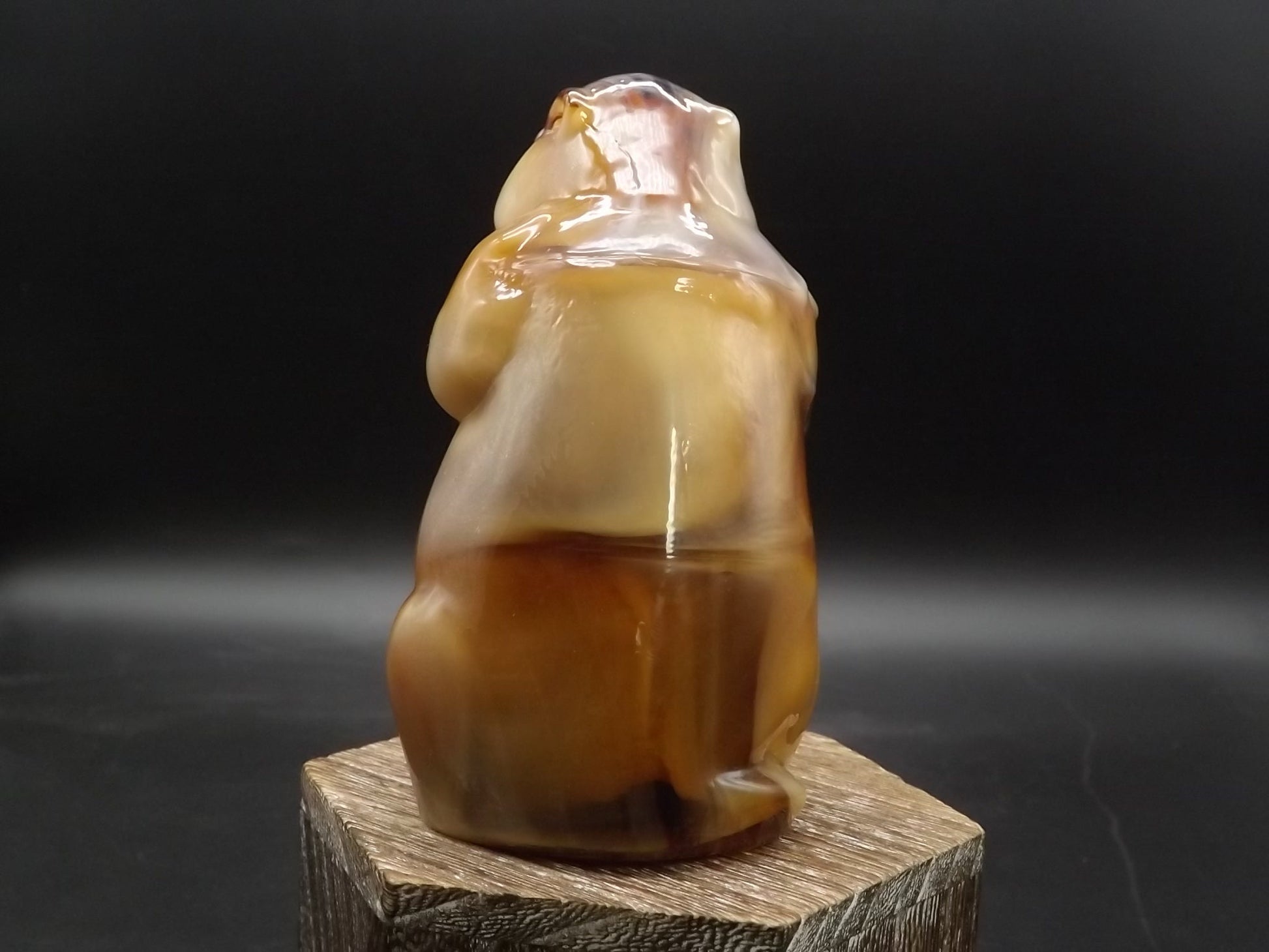 Vintage Imperial Glass Caramel Slag Beaver Figurine