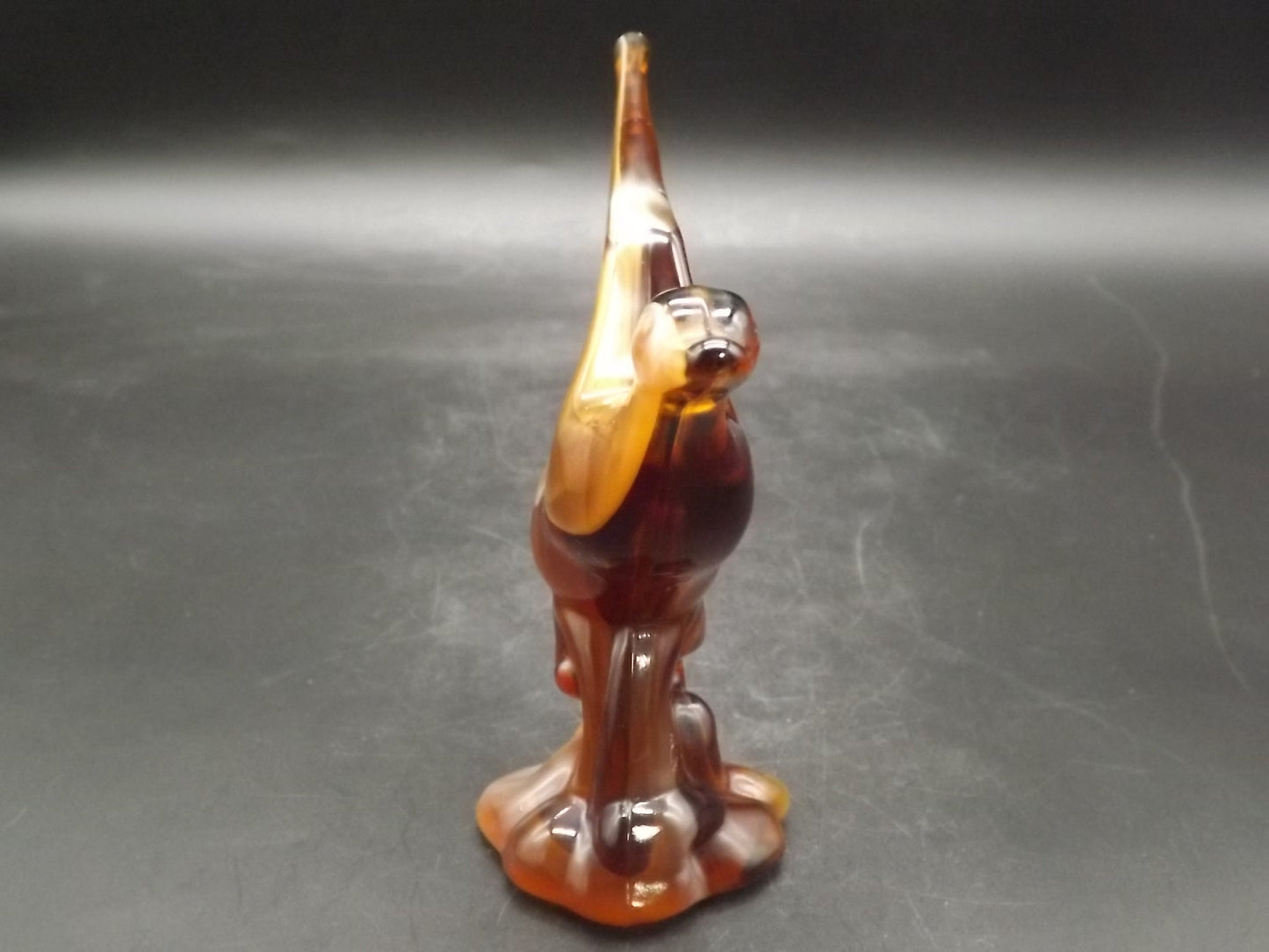 Vintage Imperial Glass Caramel Slag end of day Mallard excellent condition.