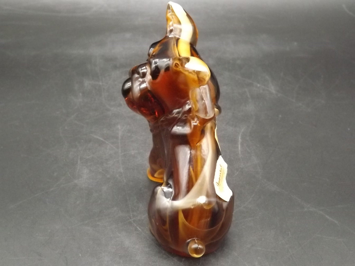 Vintage Imperial Glass Caramel Slag end of day Puppy excellent condition.