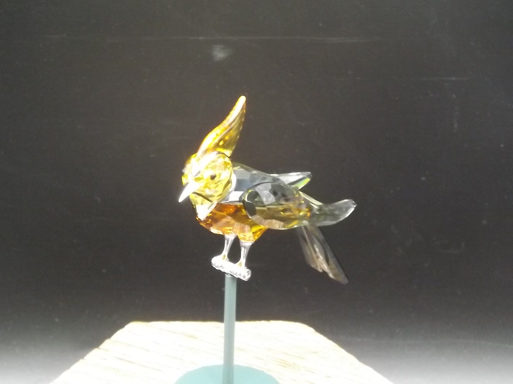 Vintage Swarovski Crystal Paradise Bird Collection Topaz "Bonriki". Excellent Condition with original box.