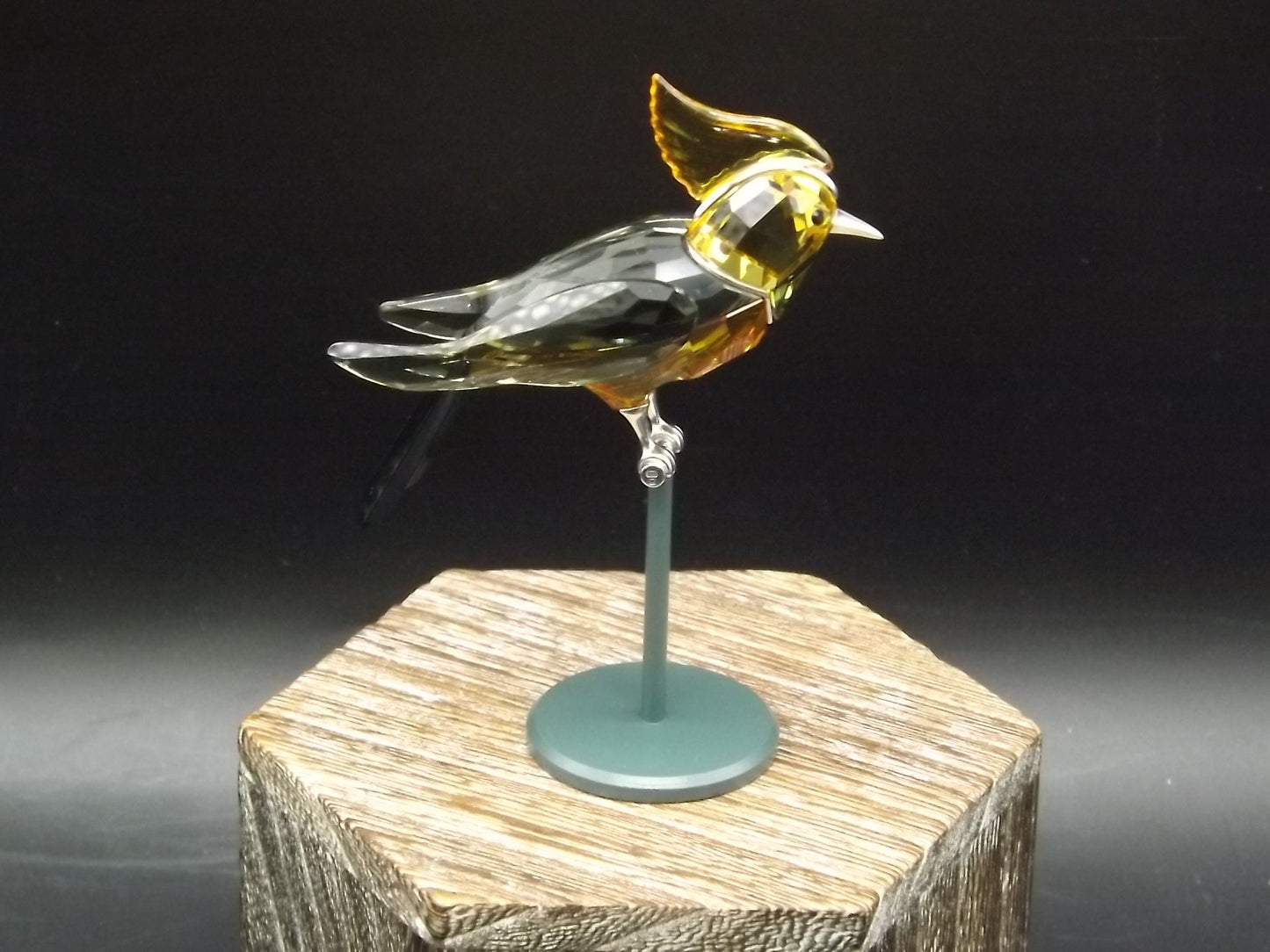 Vintage Swarovski Crystal Paradise Bird Collection Topaz "Bonriki". Excellent Condition with original box.