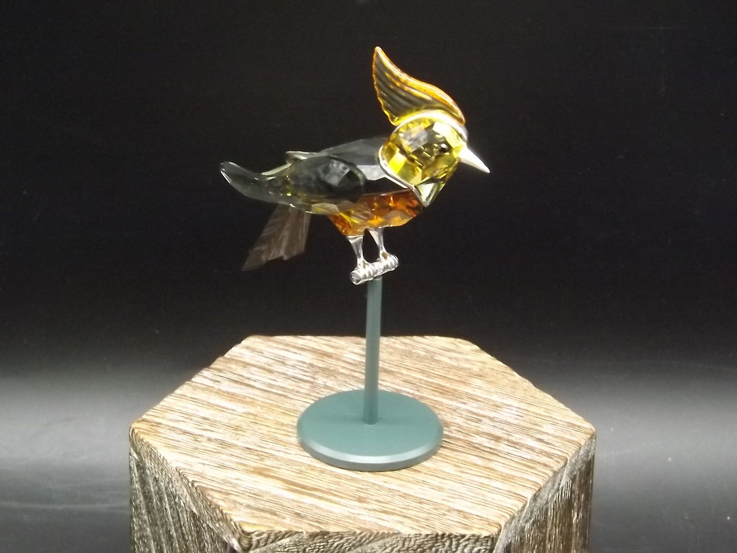 Vintage Swarovski Crystal Paradise Bird Collection Topaz "Bonriki". Excellent Condition with original box.