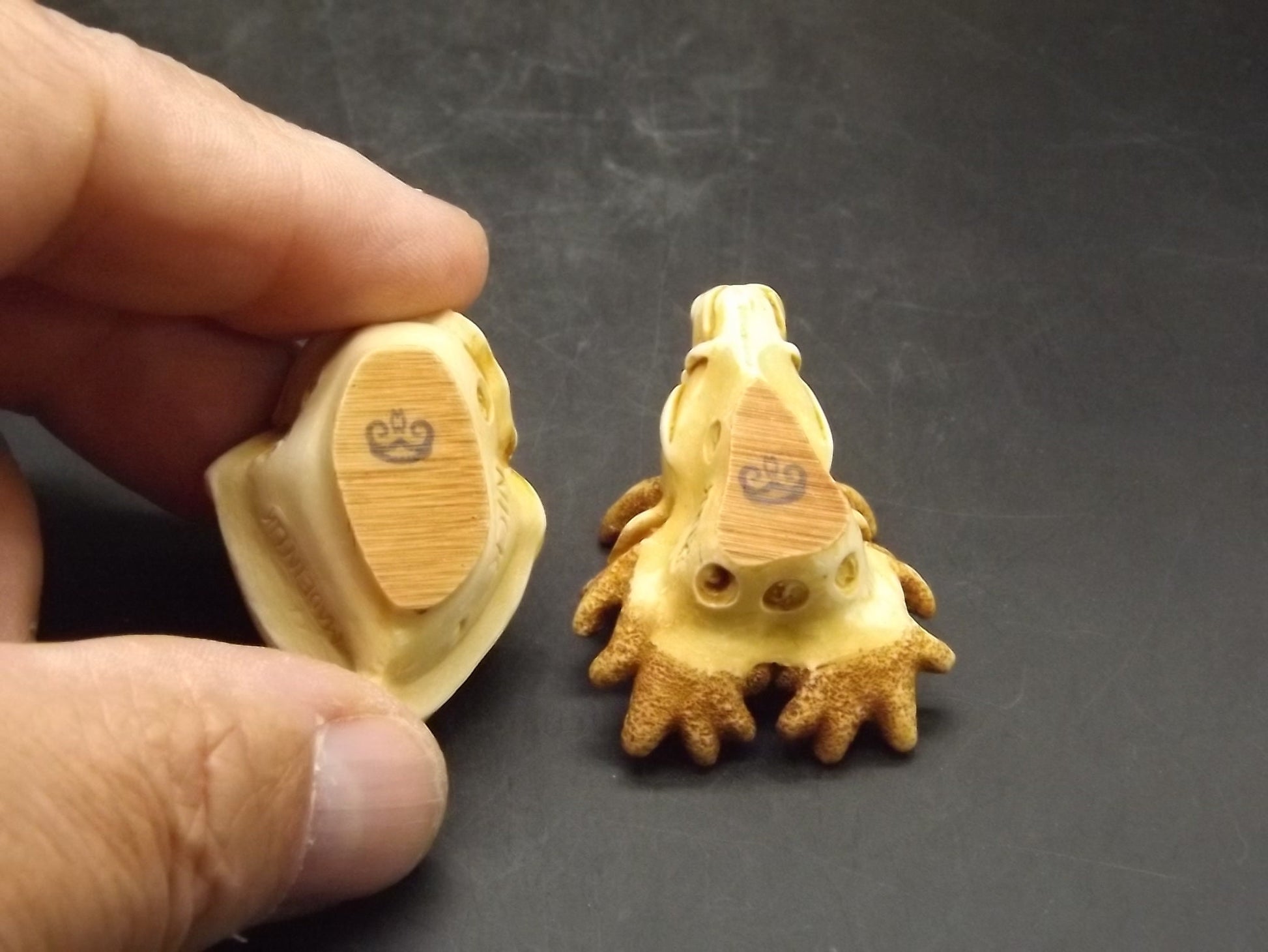 Retired Harmony Kingdom Roly Poly "Nick" and "Rudy" Jest Figurines, American version. Excellent condition. No box or COA.