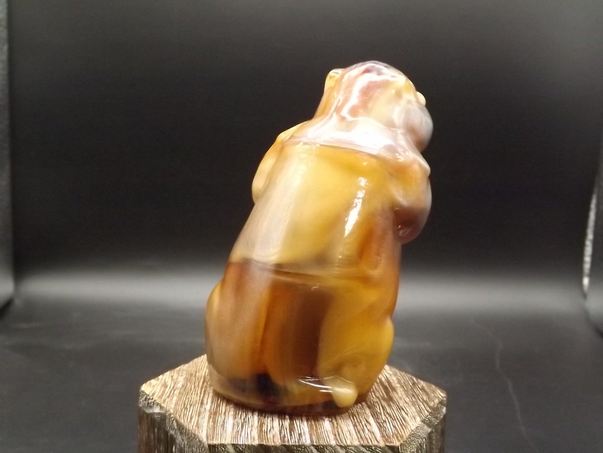 Vintage Imperial Glass Caramel Slag Beaver Figurine