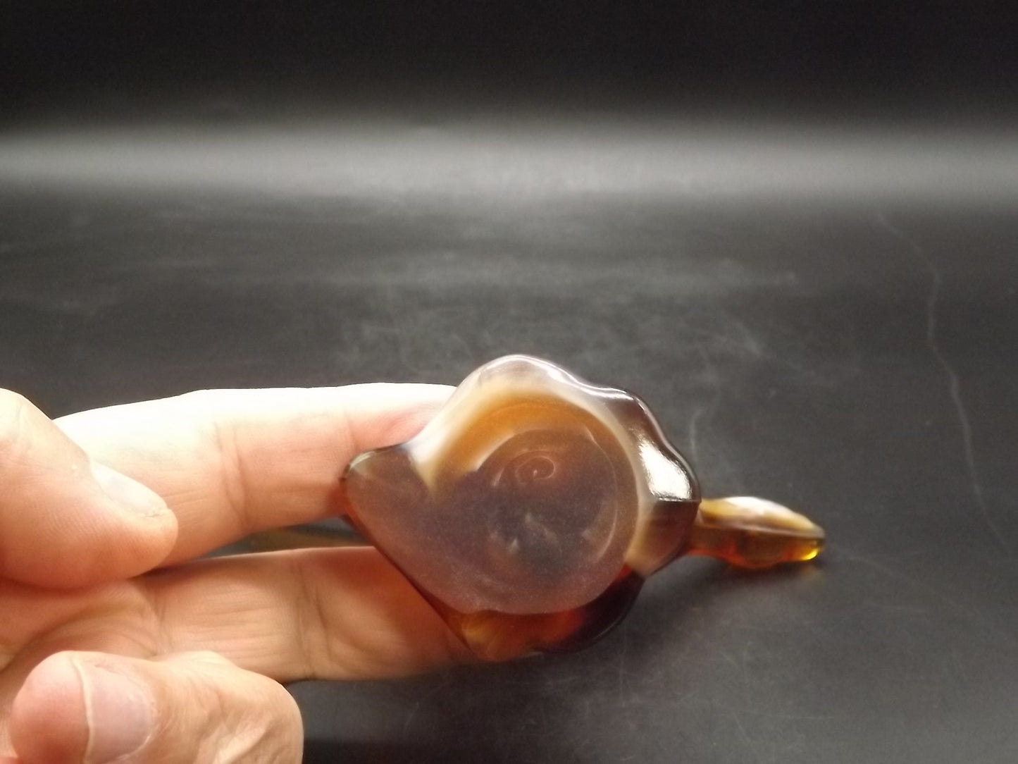 Vintage Imperial Glass Caramel Slag end of day Mallard excellent condition.