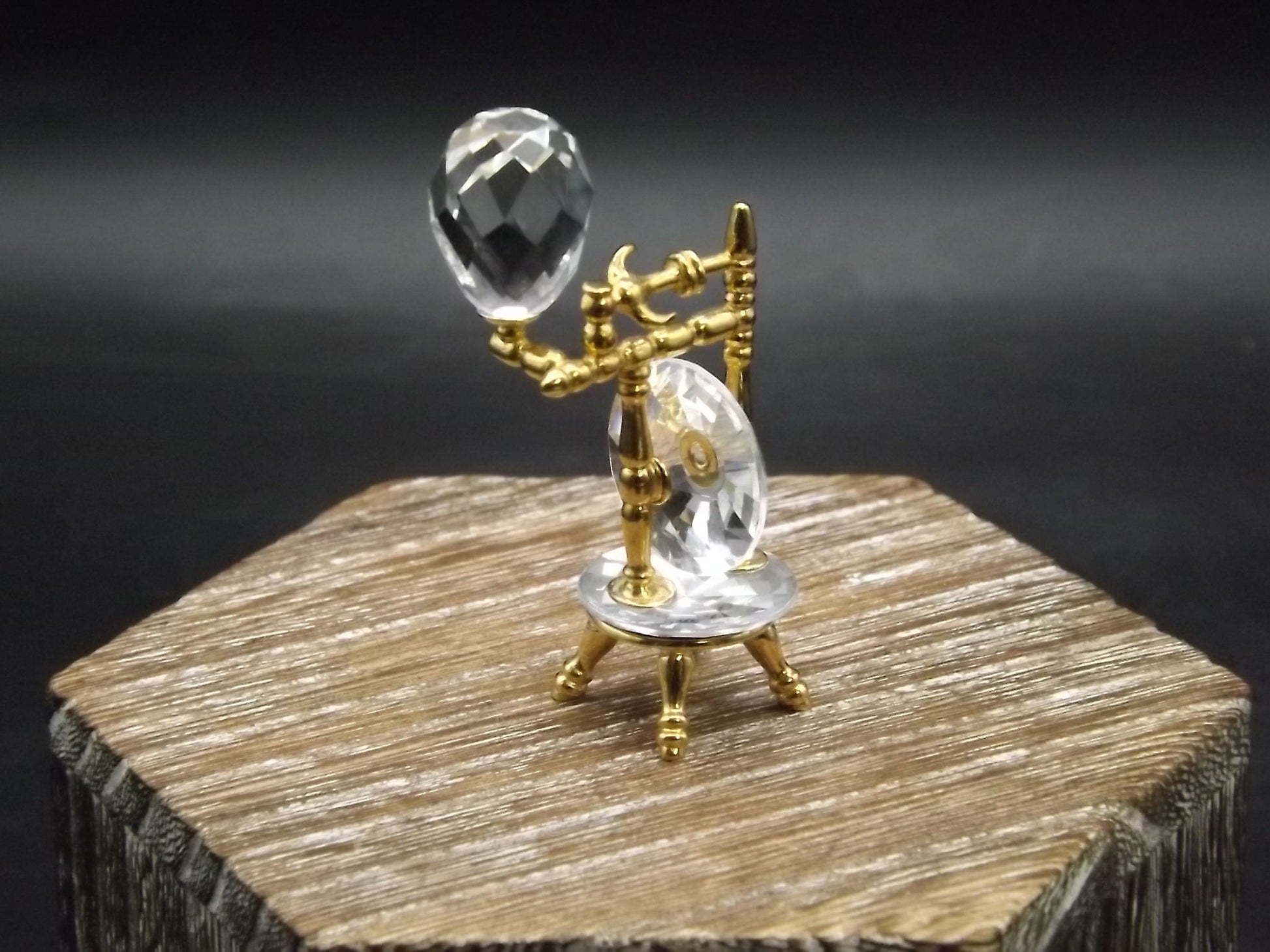 Vintage Swarovski Crystal Memories "Spinning Wheel" Figurine. Excellent Condition with original box.