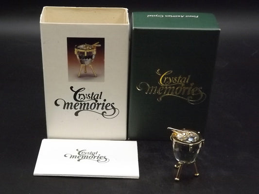 Vintage Swarovski Crystal Memories "Kettle Drum" Figurine. Excellent Condition with original box.
